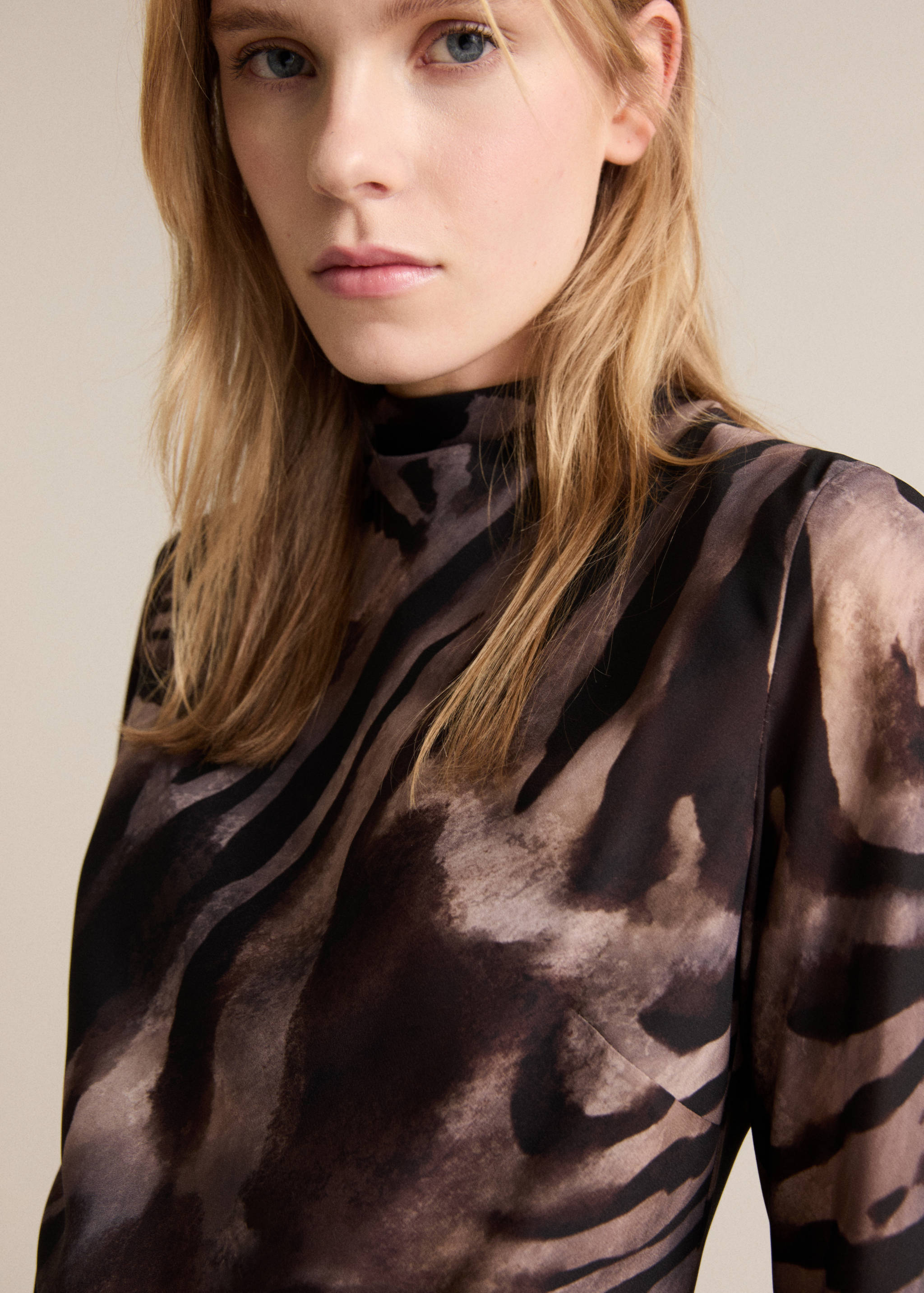 Vestito raso fiocco schiena zebrato - Dettaglio dell'articolo 1