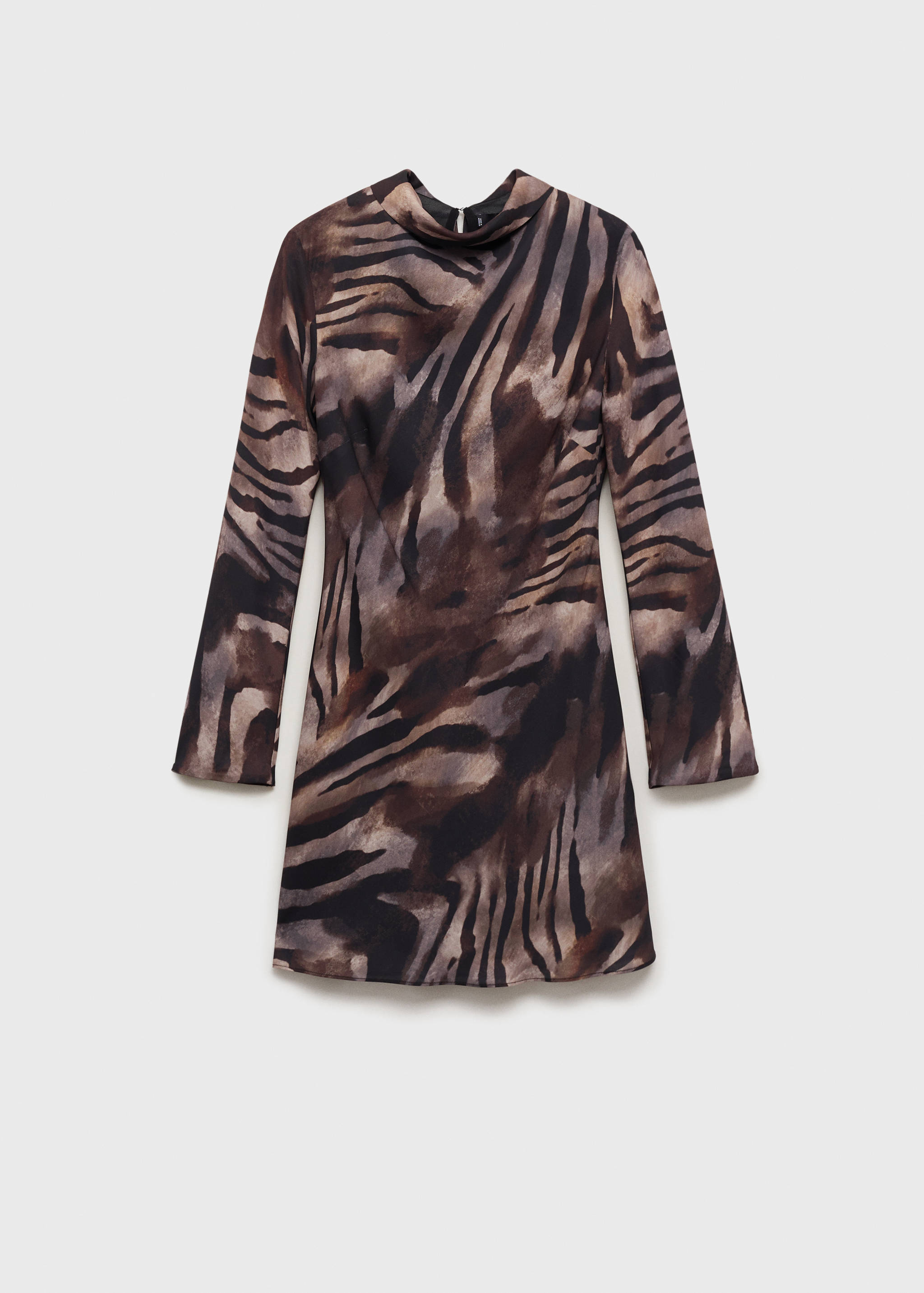 Vestito raso fiocco schiena zebrato - Articolo senza modello