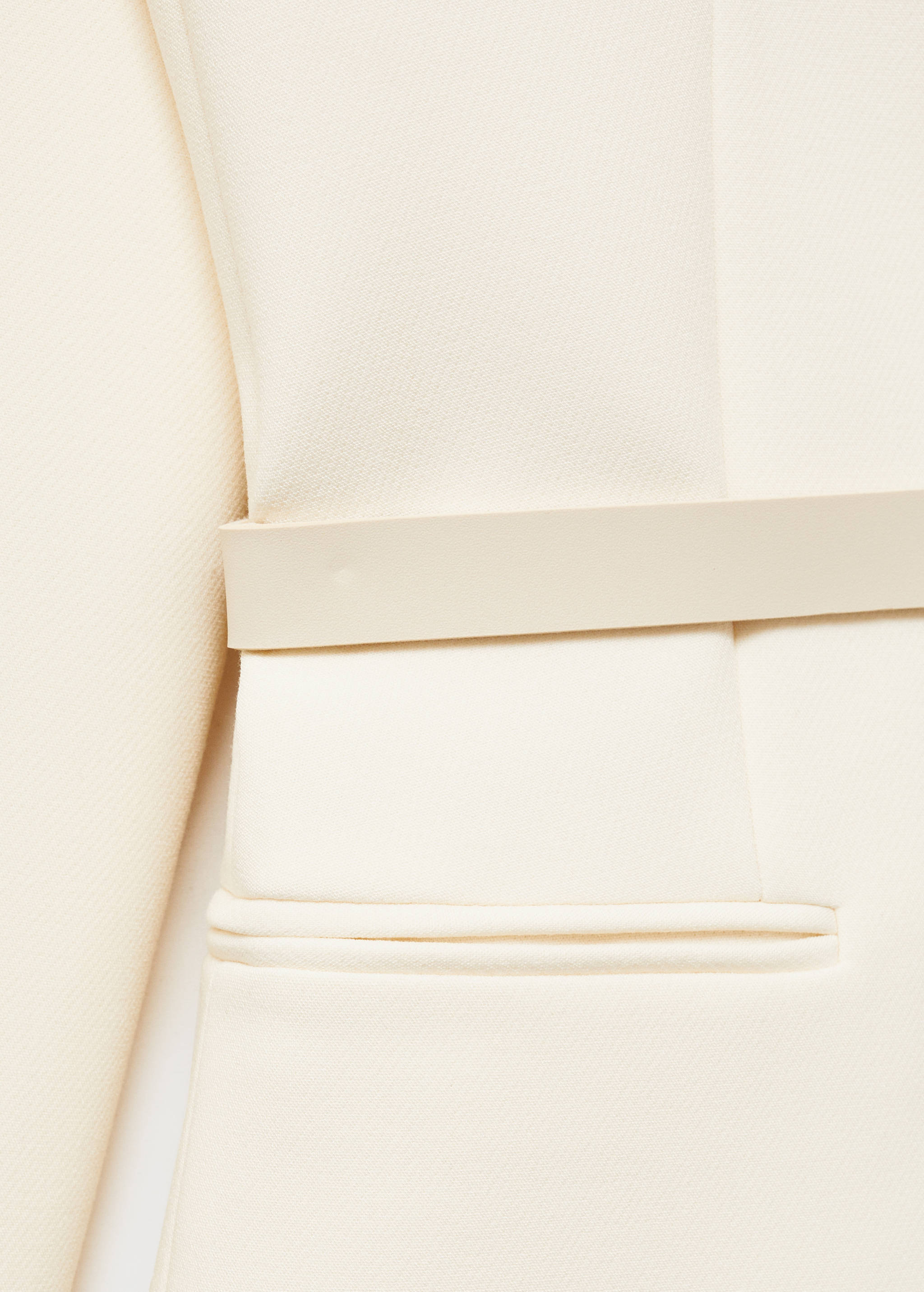 Strukturerad blazer med bälte - Detaljer om artikeln 0