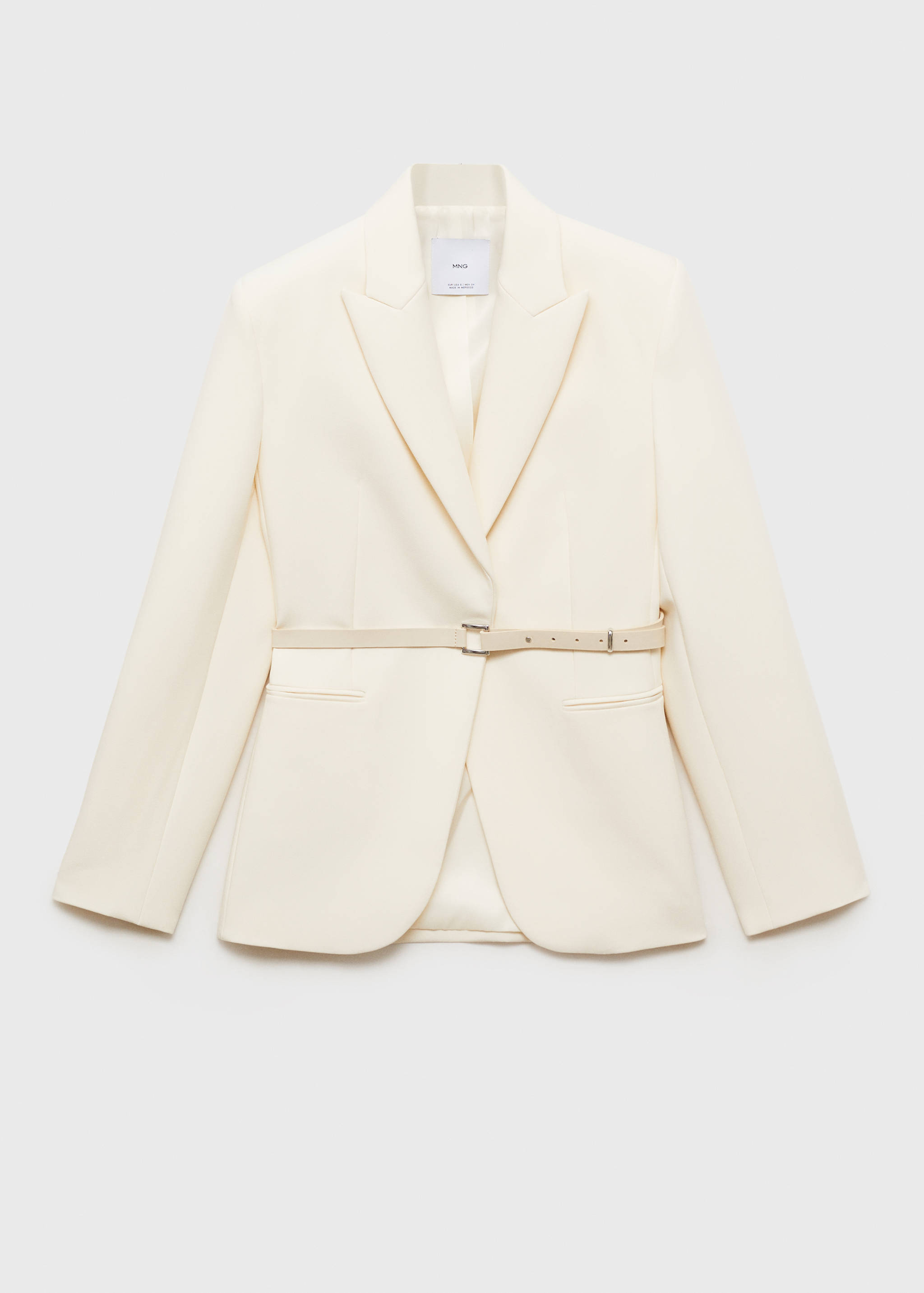 Strukturierter Blazer mit Gürtel - Artikel ohne Model