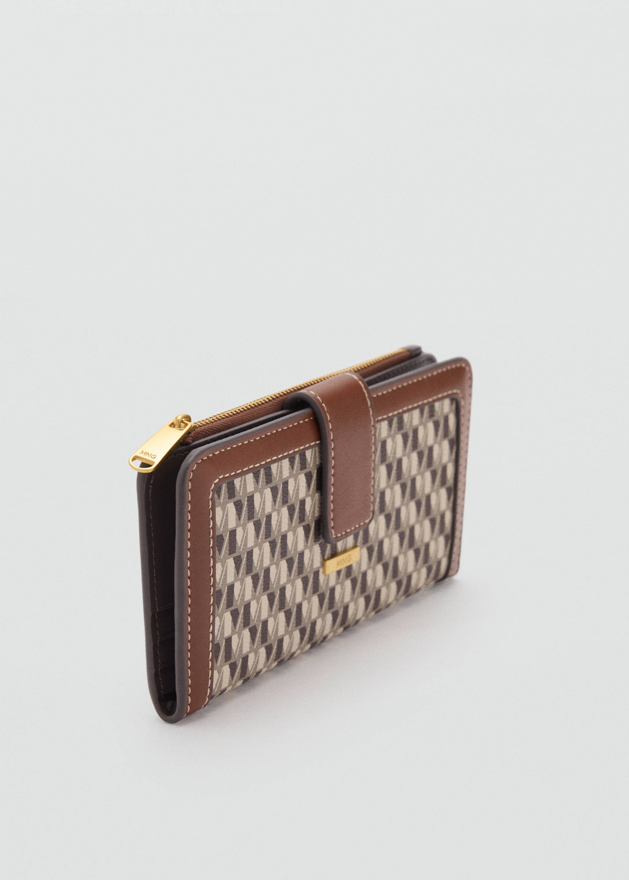 Brieftasche mit Logo-Print - Mittlere Ansicht