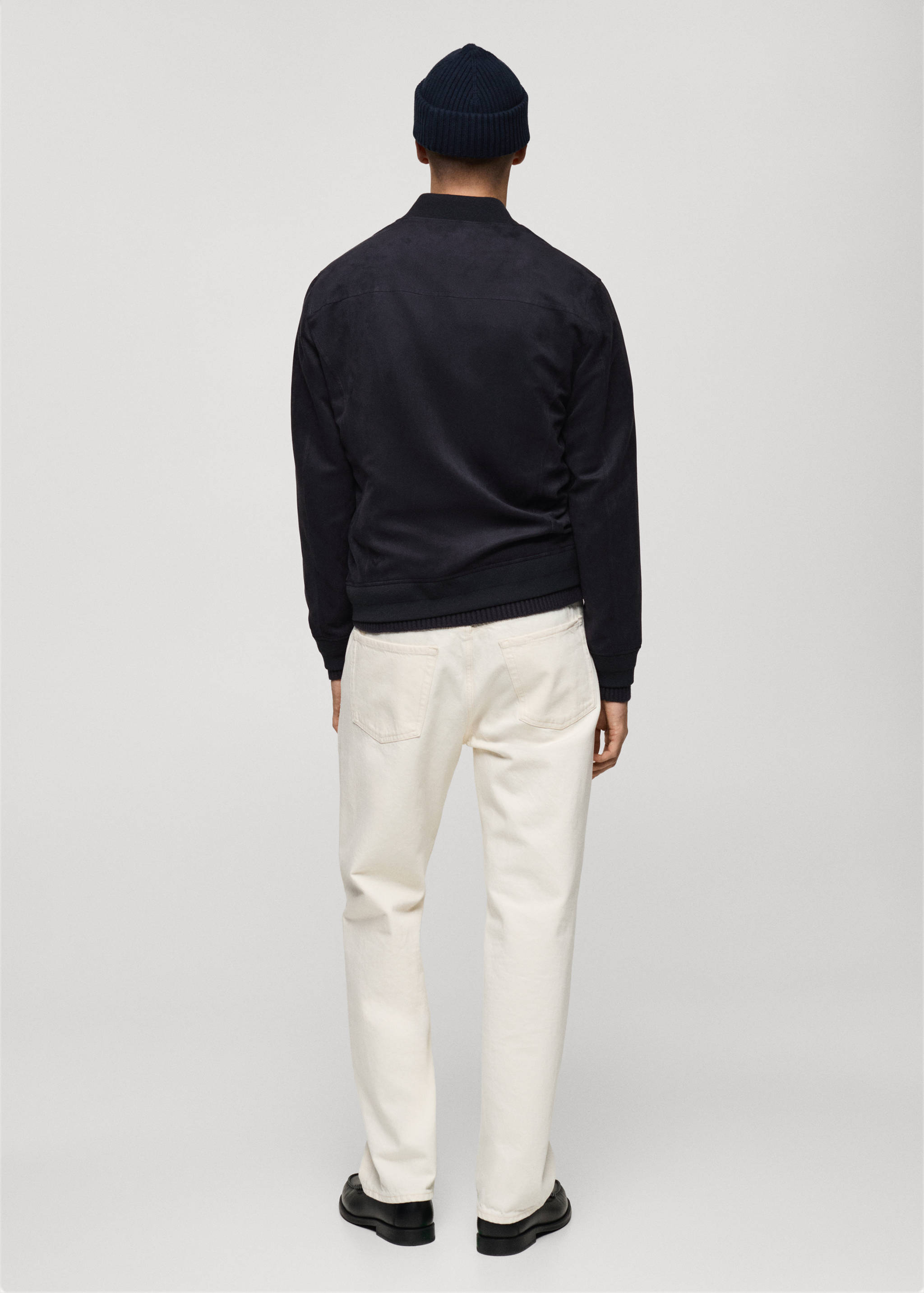 Blouson bomber imitation daim - Verso de l’article