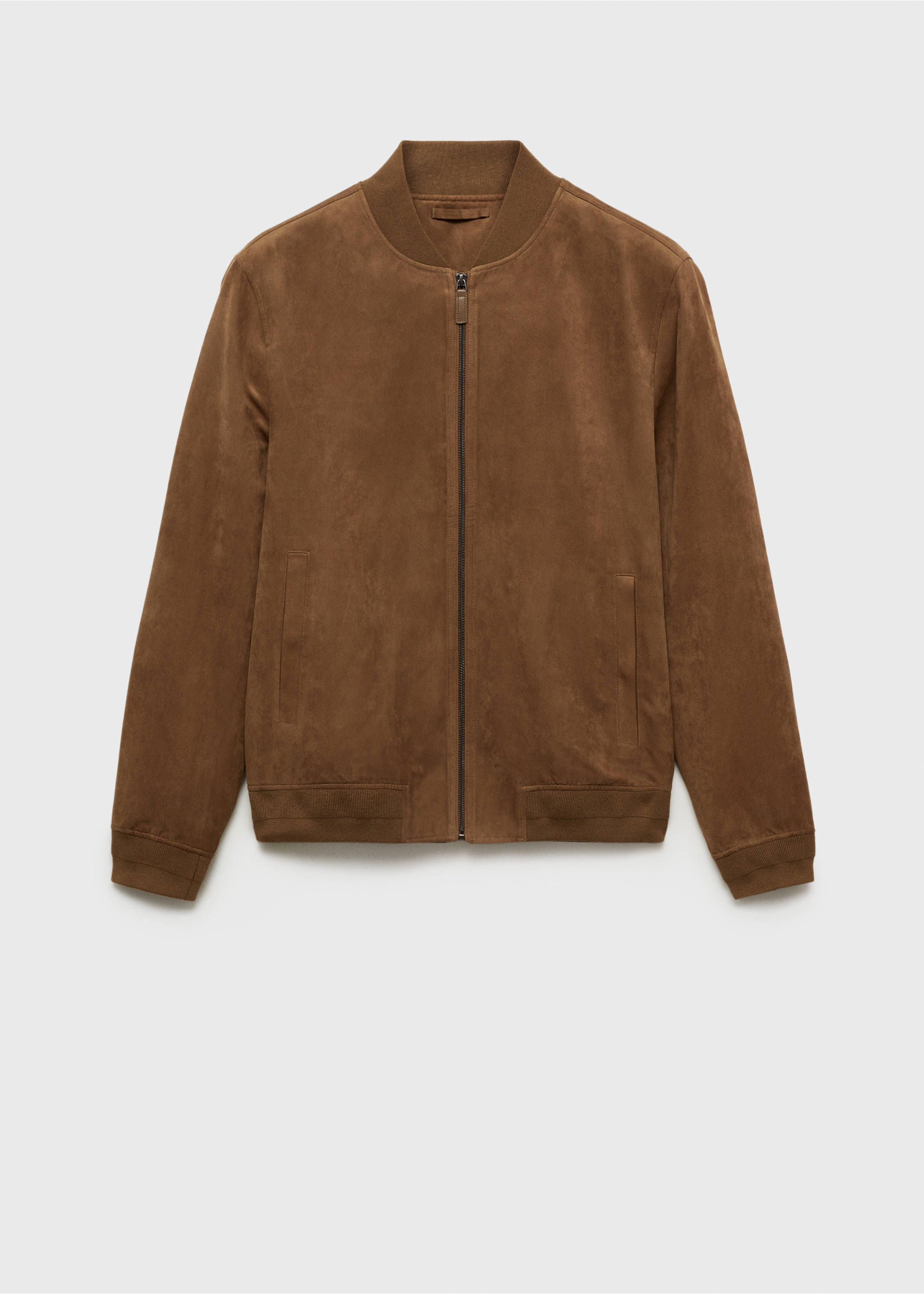 Cazadora bomber efecto ante - Artículo sin modelo, Cognac. Ref: 87084386-00.