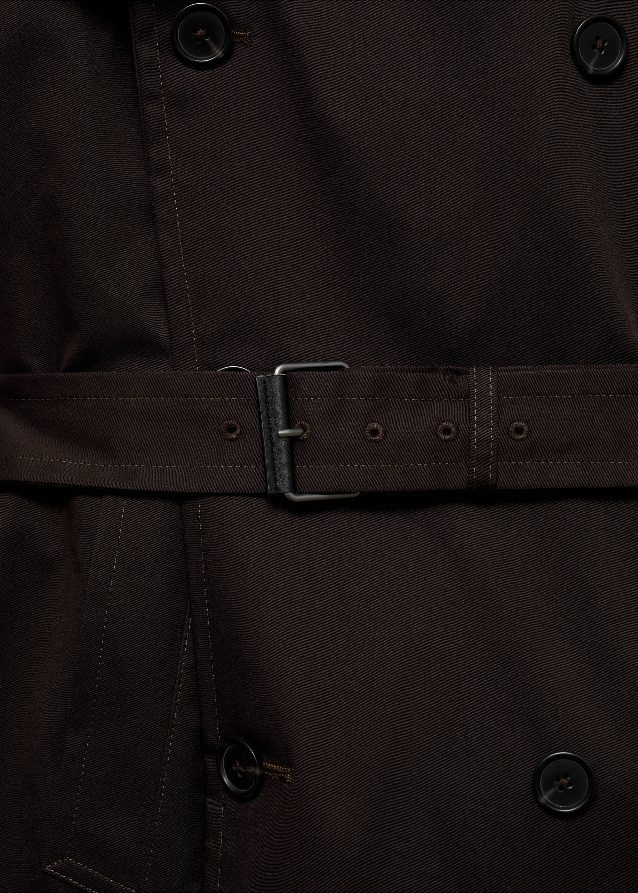 Καμπαρντίνα ζώνη water repellent - Λεπτομέρεια του προϊόντος 0, Σοκολατί. Ref: 87084387-00.