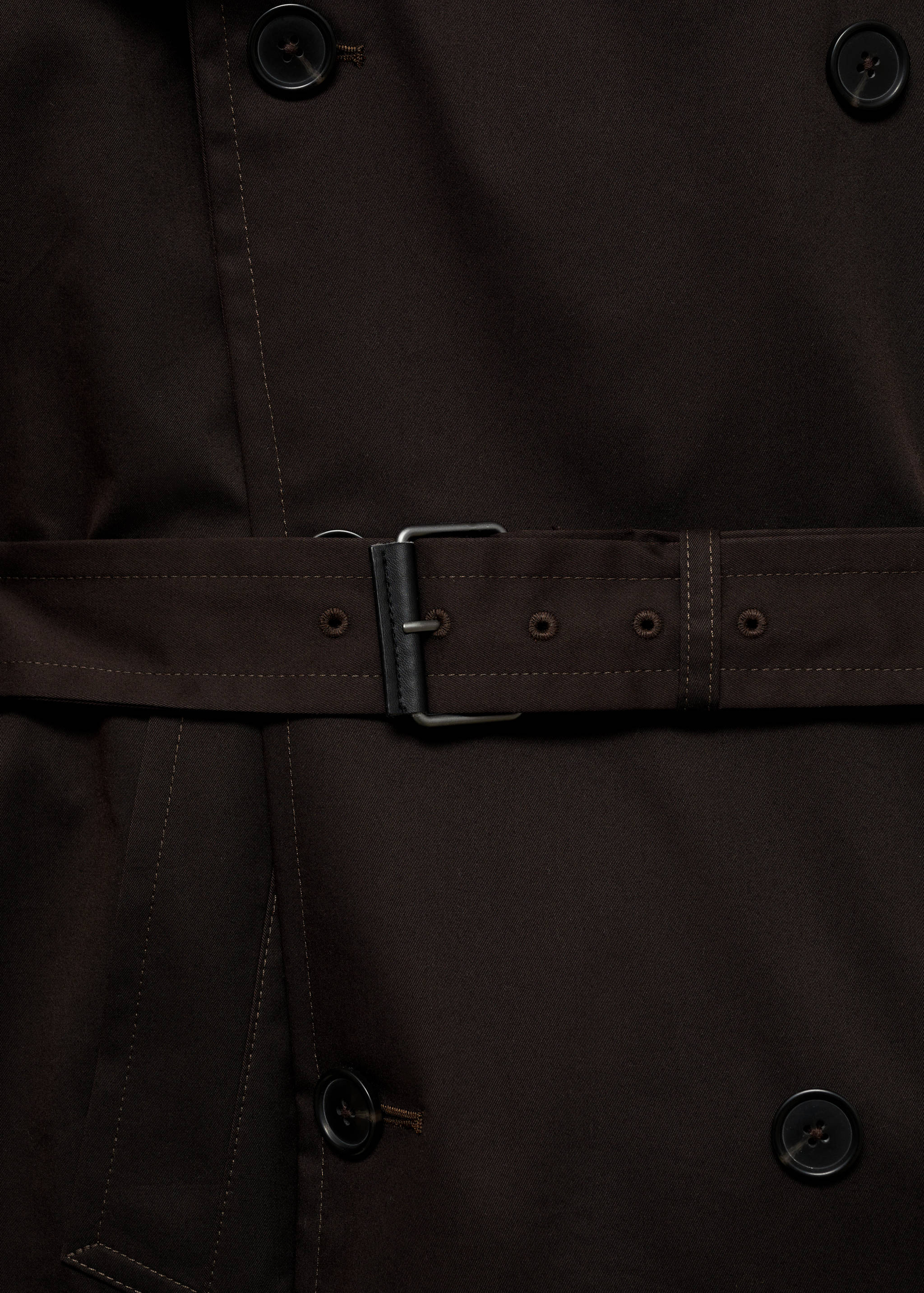 Wasserabweisender Trenchcoat mit Gürtel - Detail des Artikels 0