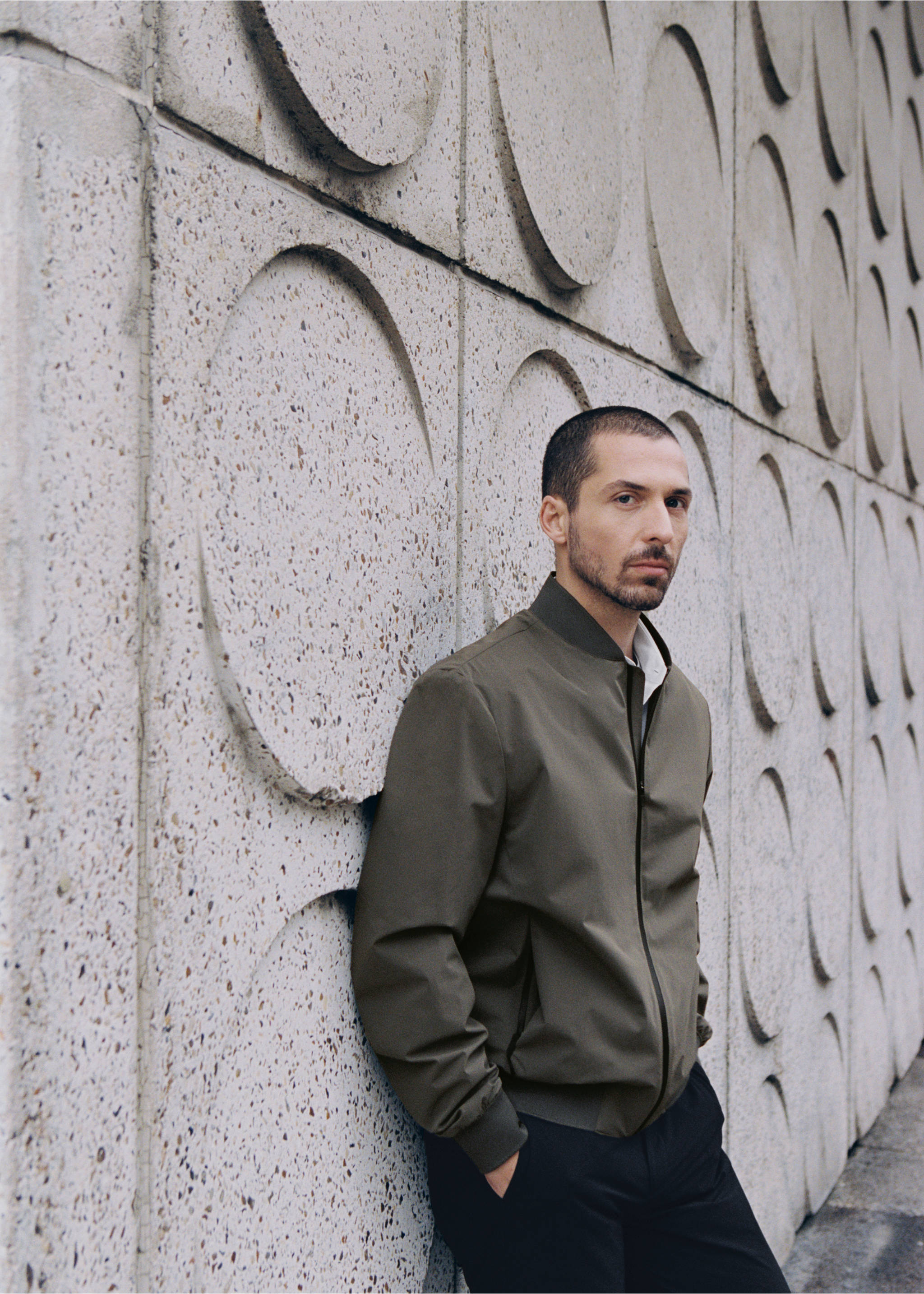 Bomber imperméable technologie COOLMAX® - Détail de l'article 5, Vert moyen. Ref: 87084388-00.