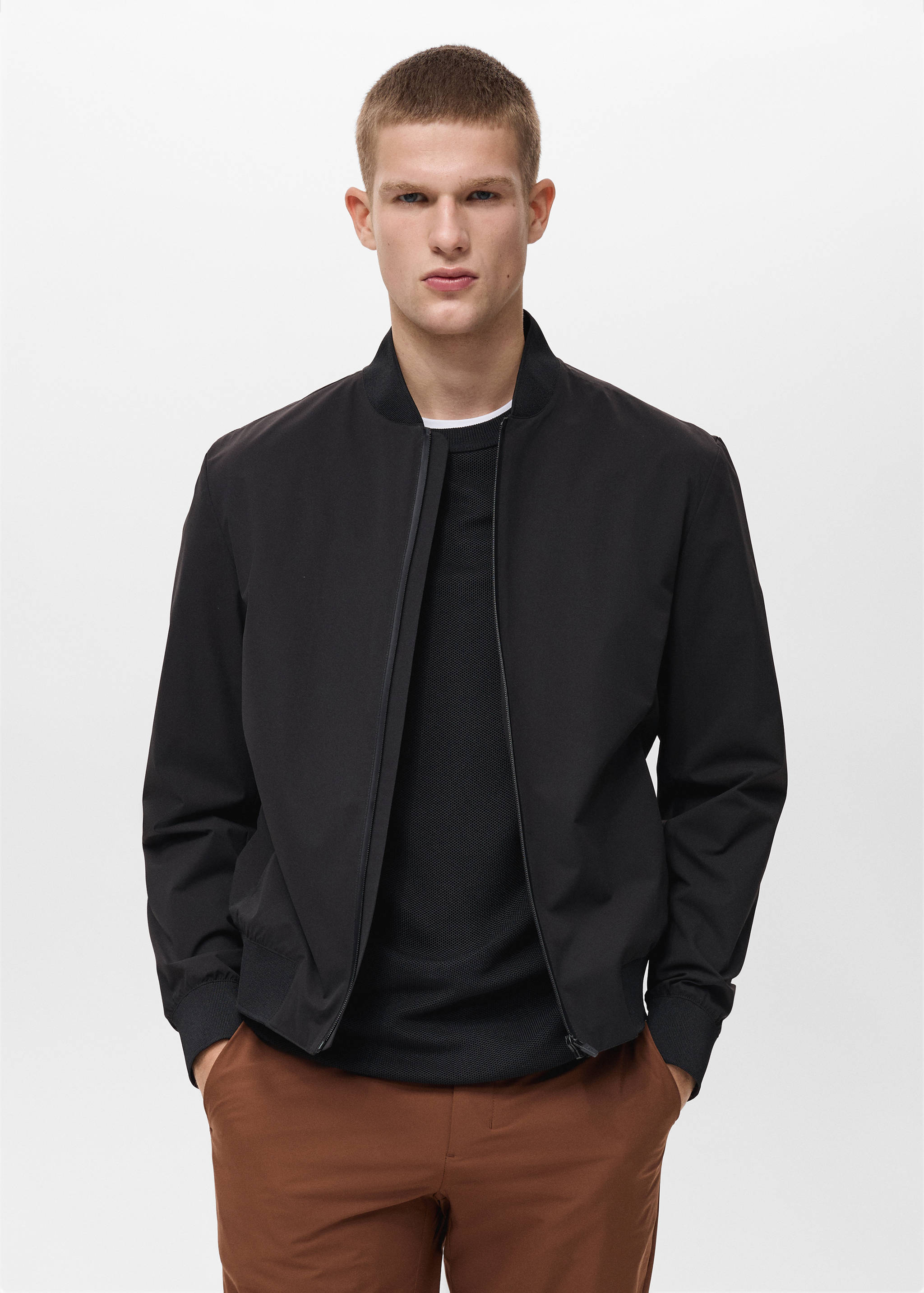 Bomber imperméable technologie COOLMAX® - Plan moyen