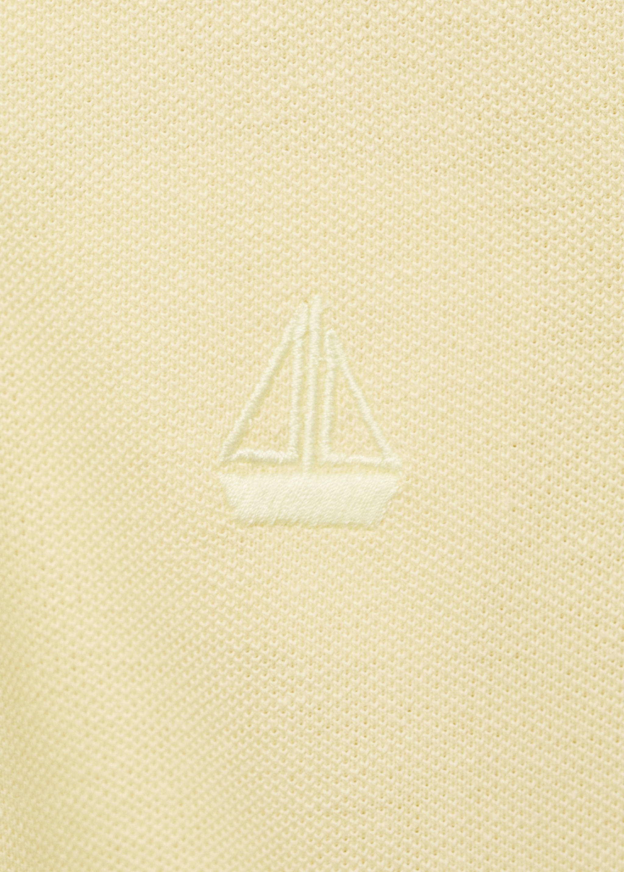 Kurzärmliges Strick-Poloshirt - Detail des Artikels 0