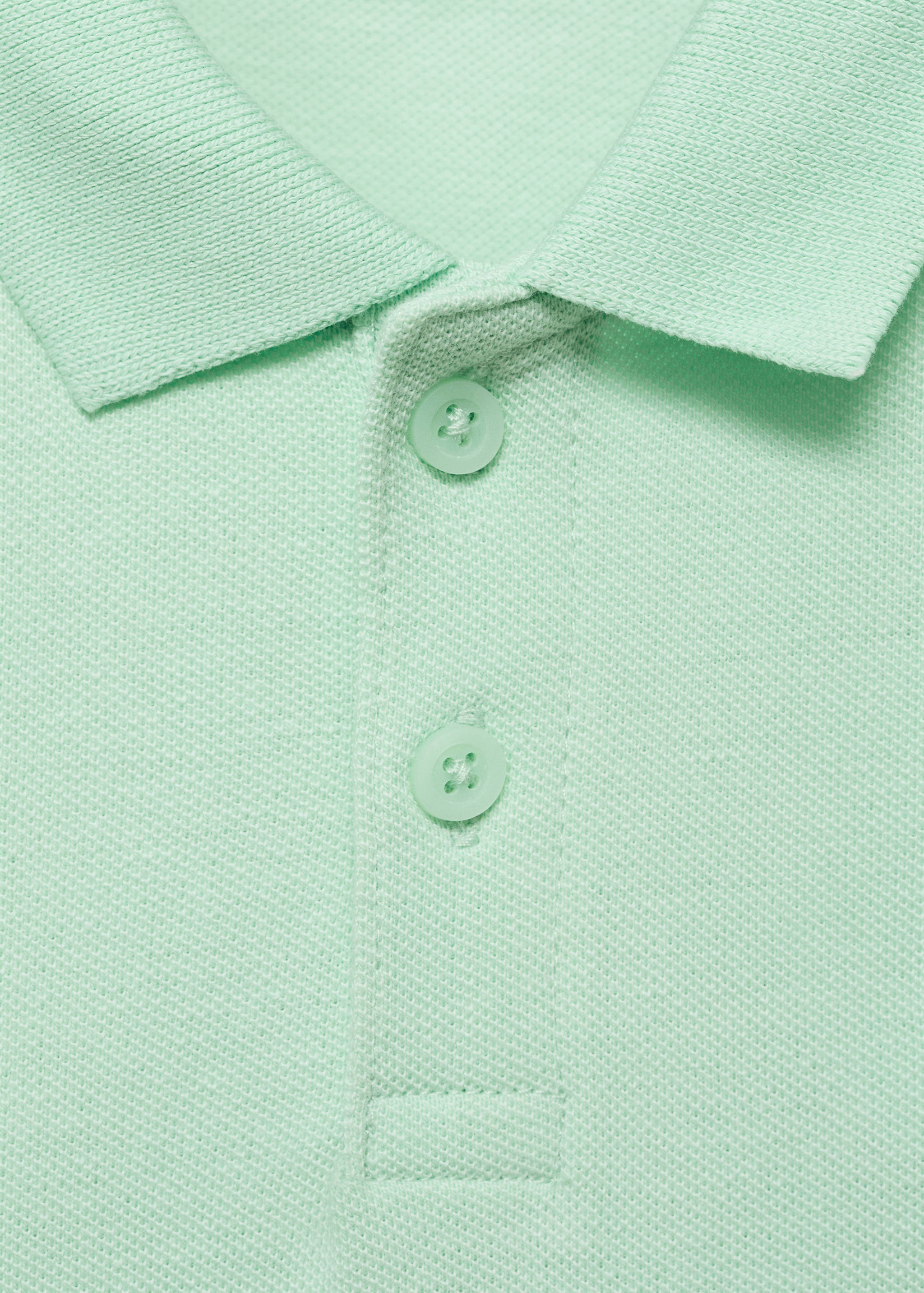 Short-sleeve knitted polo shirt - Details of the article 8