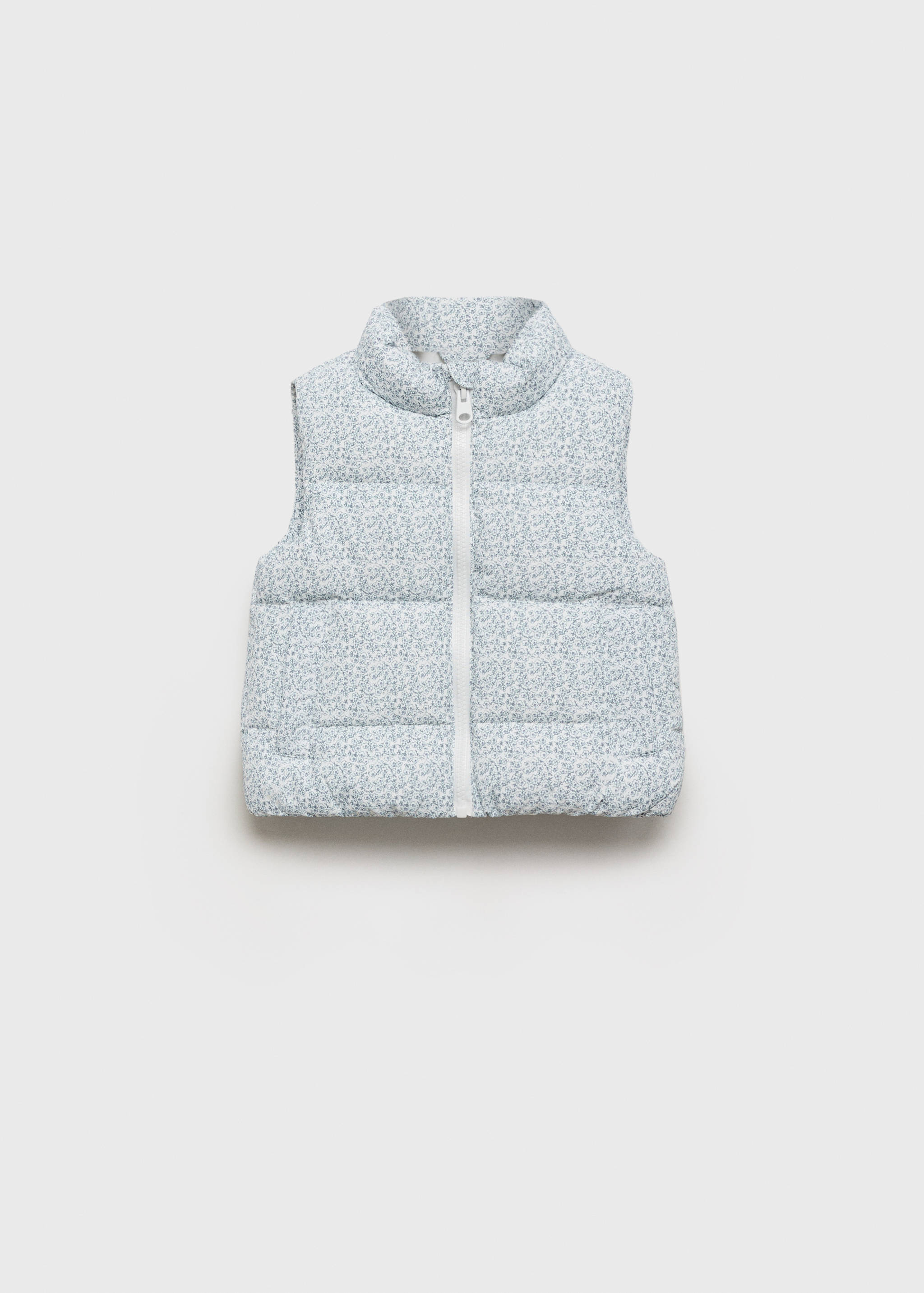 Printed quilted vest - Article without model