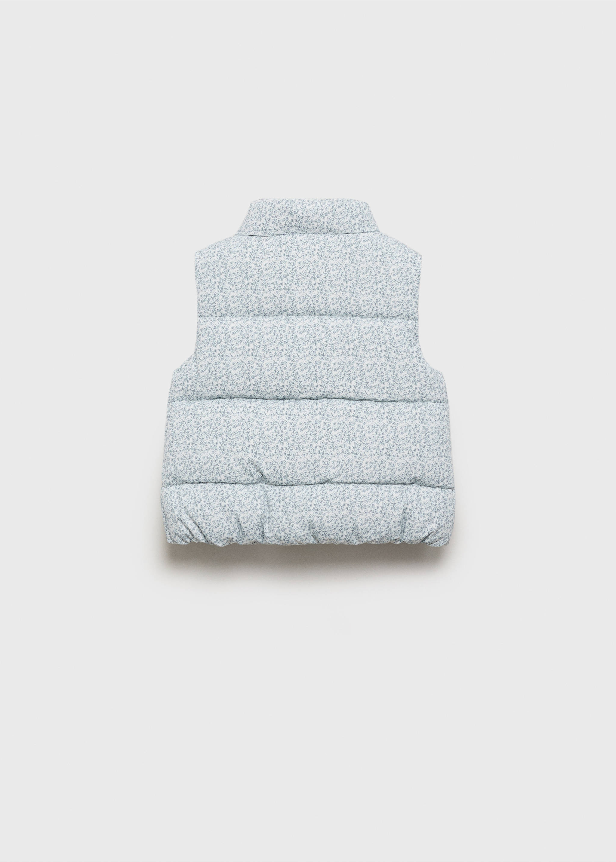 Printed quilted gilet - Reverse of the article, White. Ref: 87084391-00.