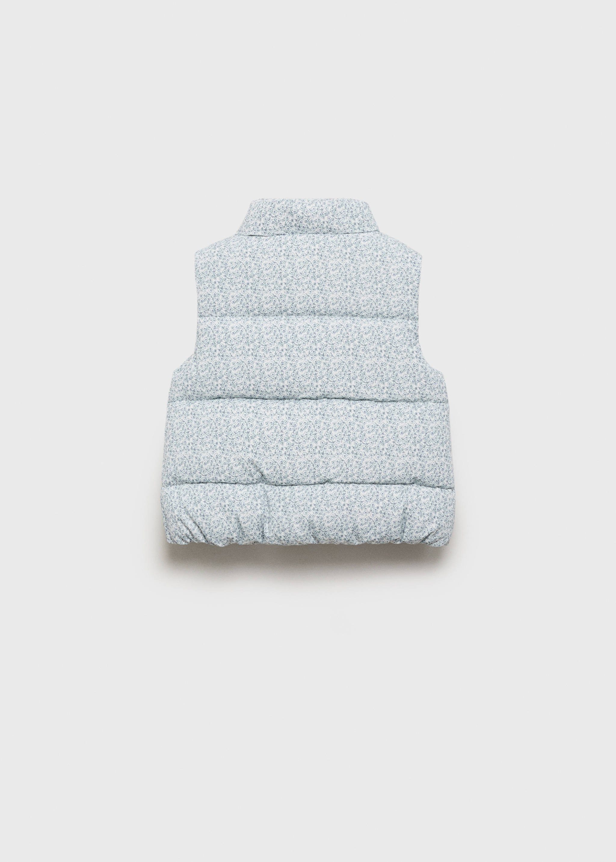 Printed quilted vest - Reverse of the article