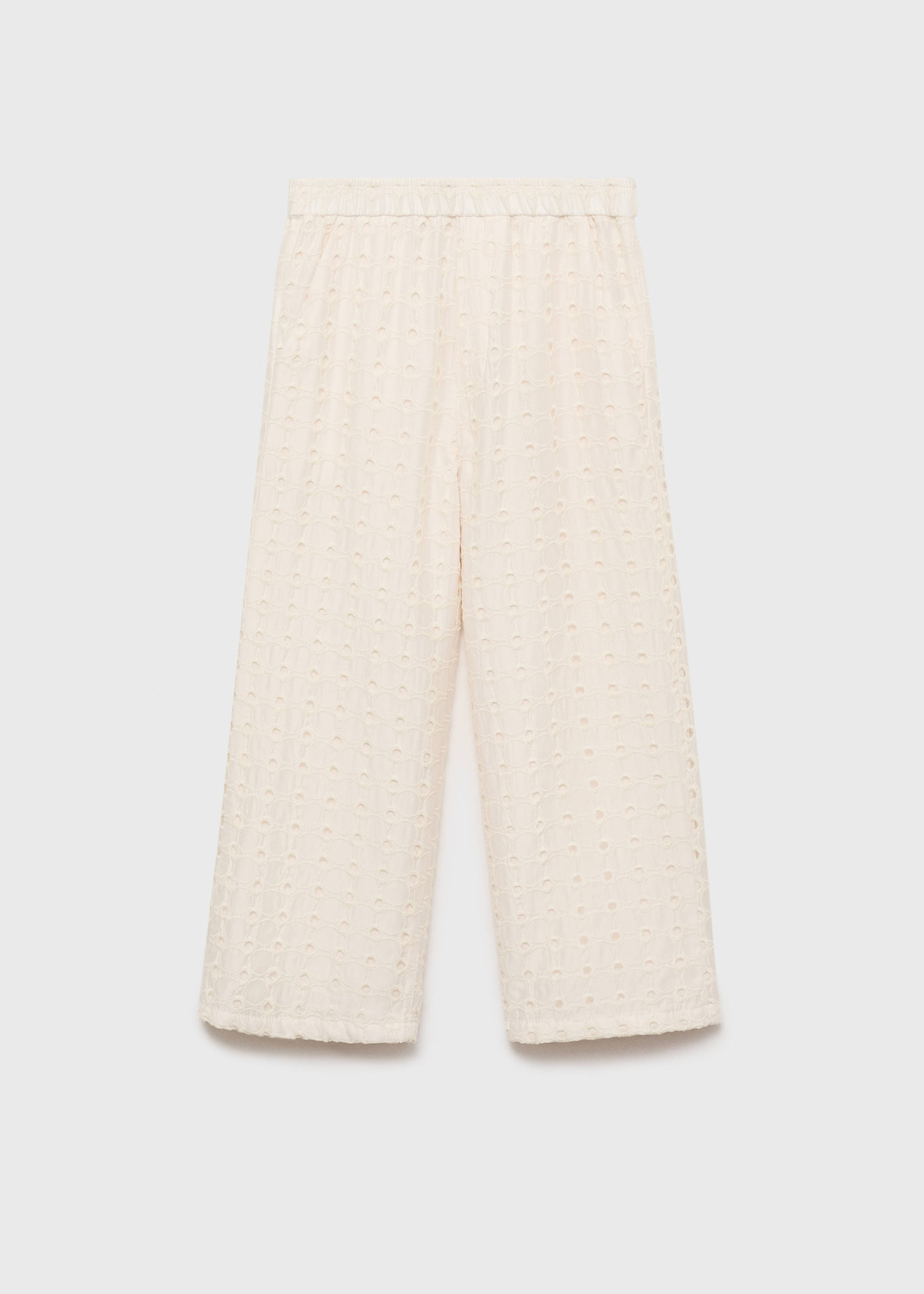 Swiss embroidered culotte trousers - Article without model