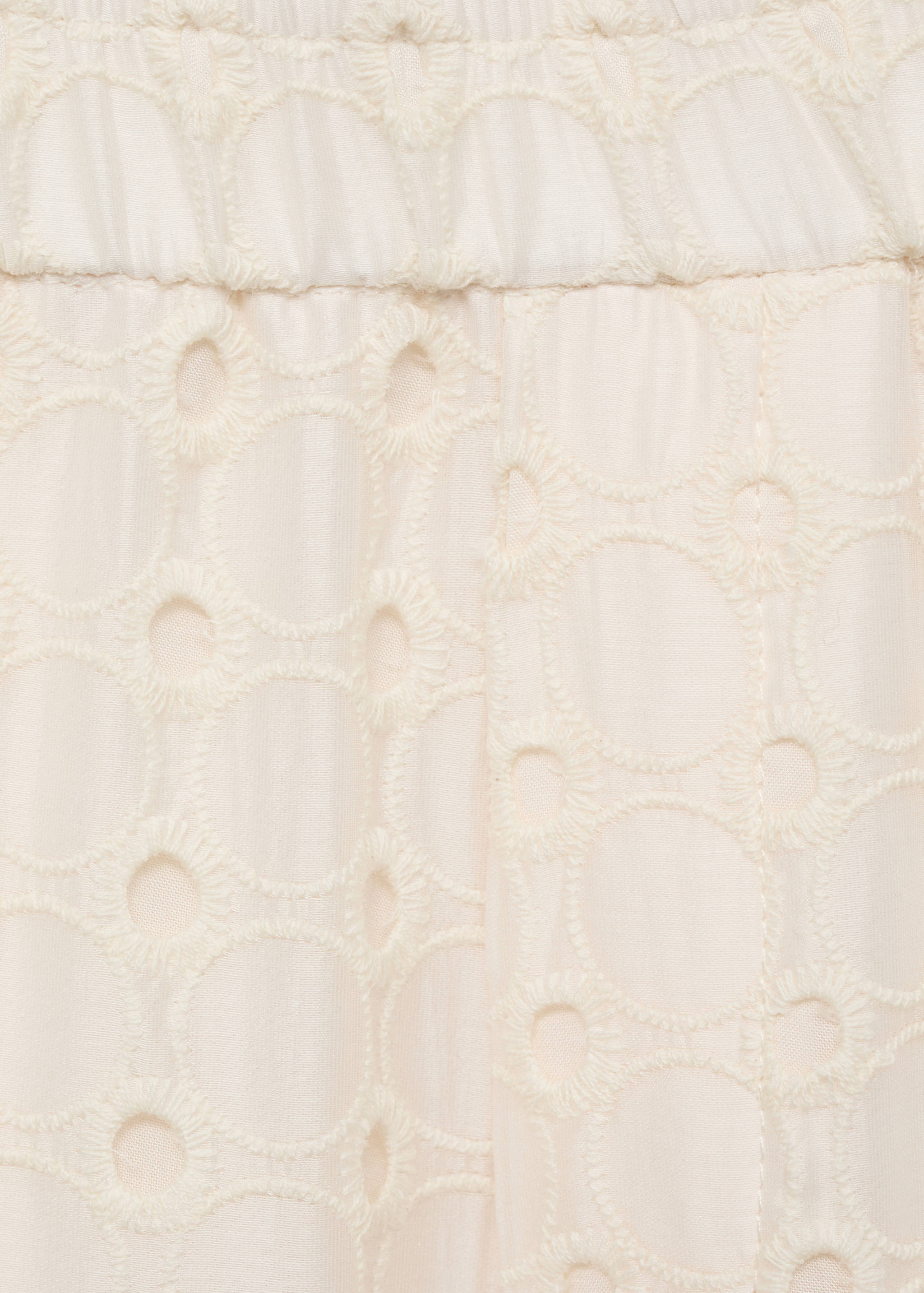 Swiss embroidered culotte trousers - Details of the article 0