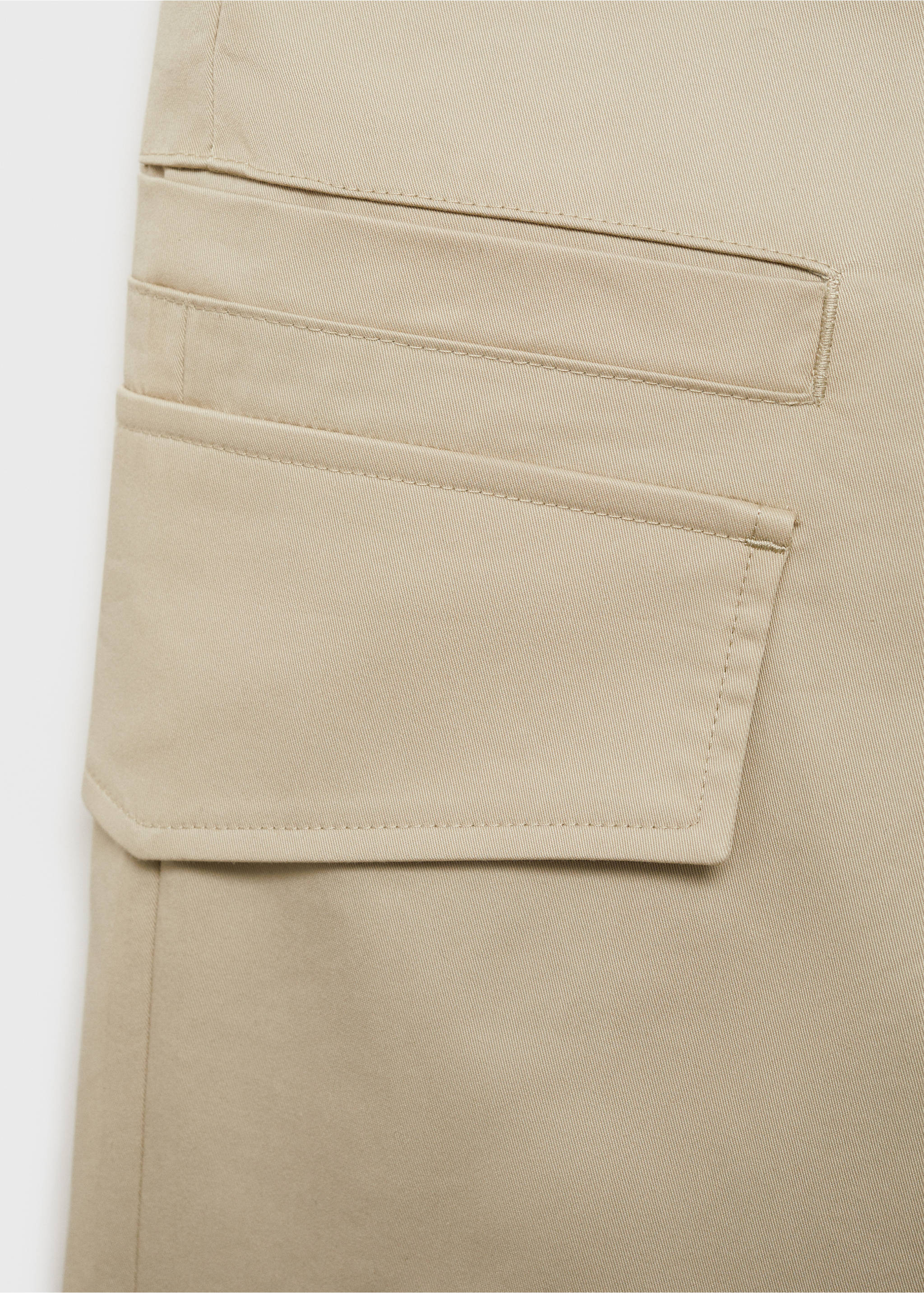 Relaxed-Fit-Hose mit Taschen - Detail des Artikels 0, Pastellgelb. Ref: 87084395-00.