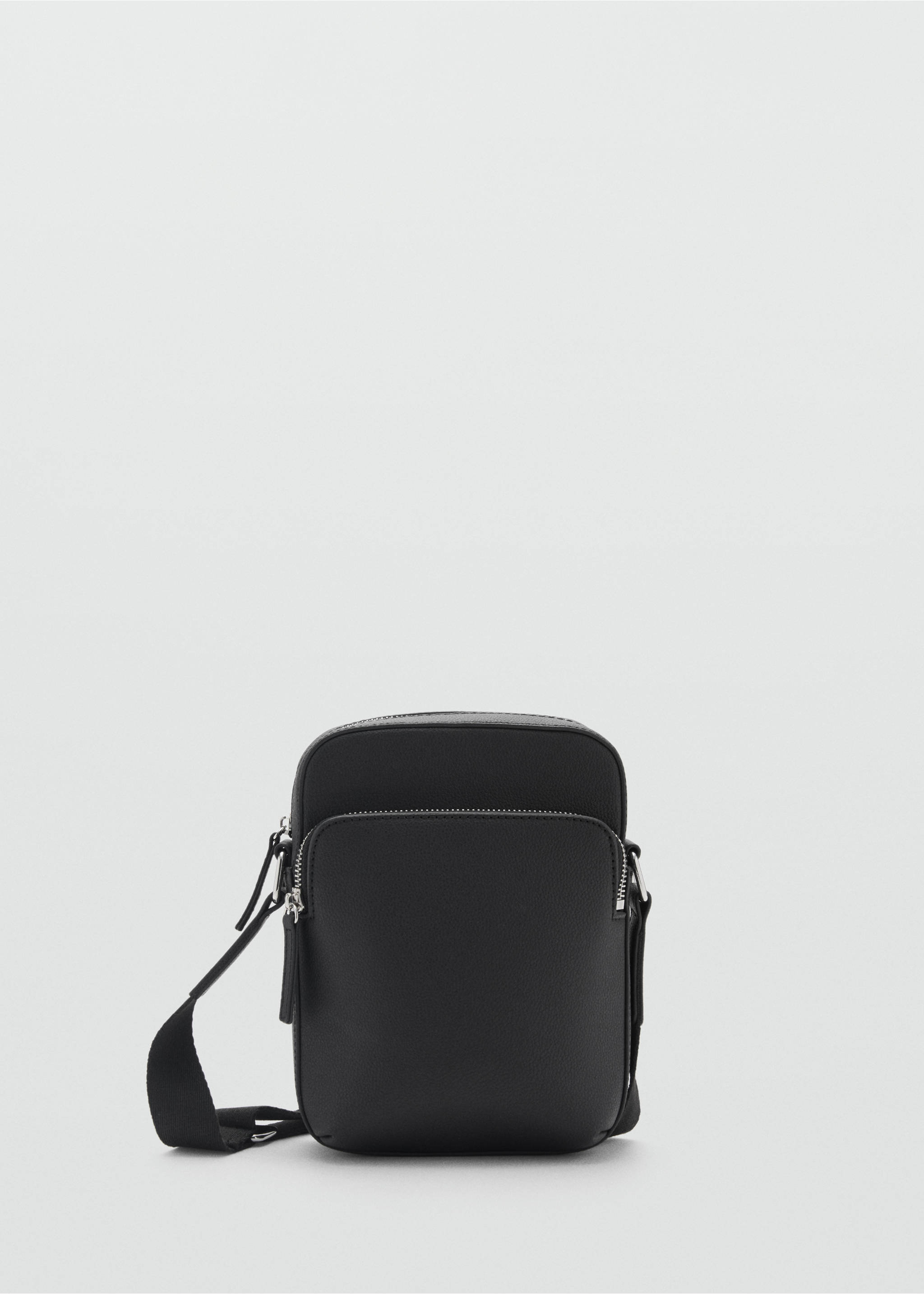 Patent faux-leather shoulder bag - Article without model, Black. Ref: 87084397-00.