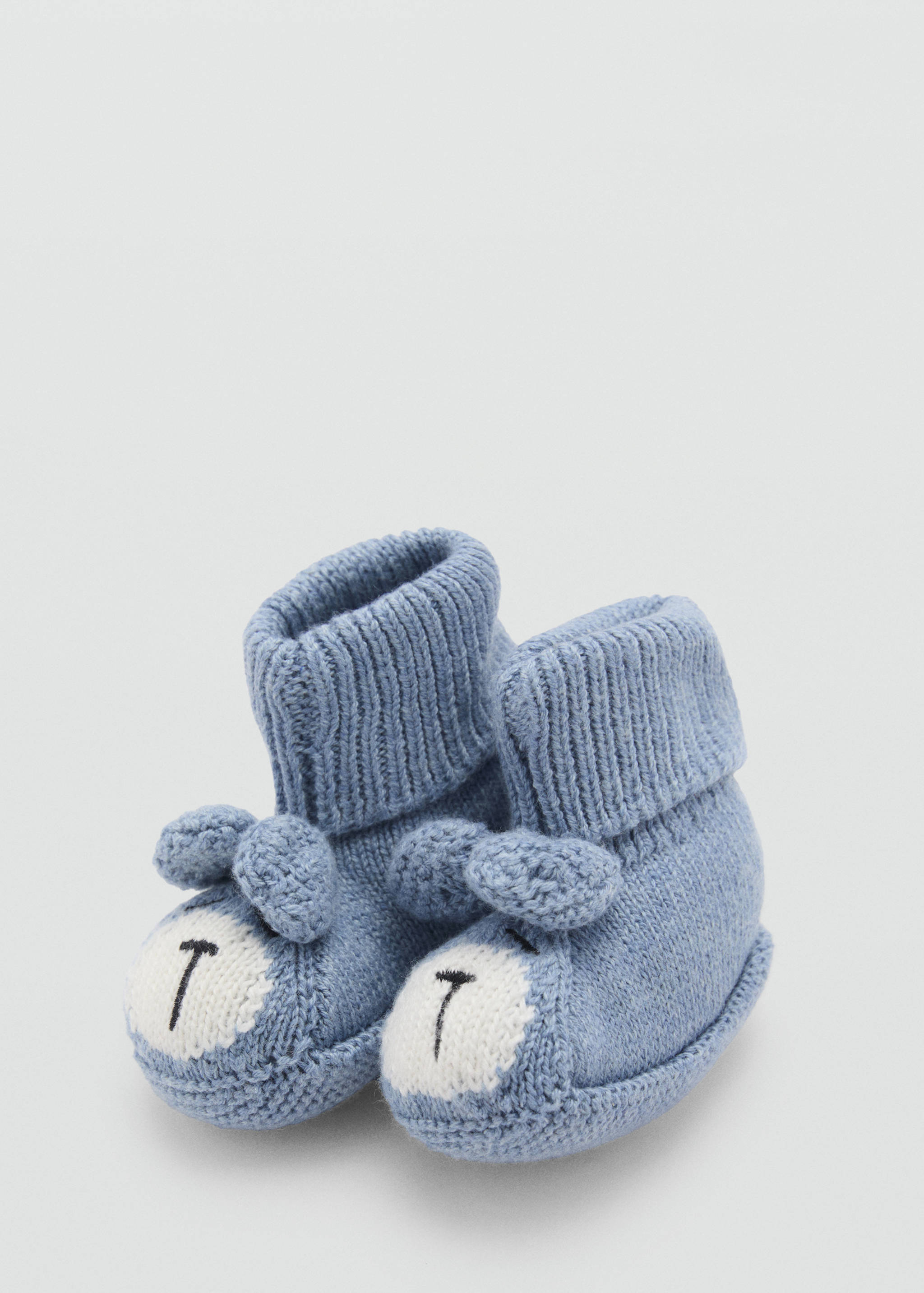 Babyschuhe mit Öhrchen - Rückseite des Artikels