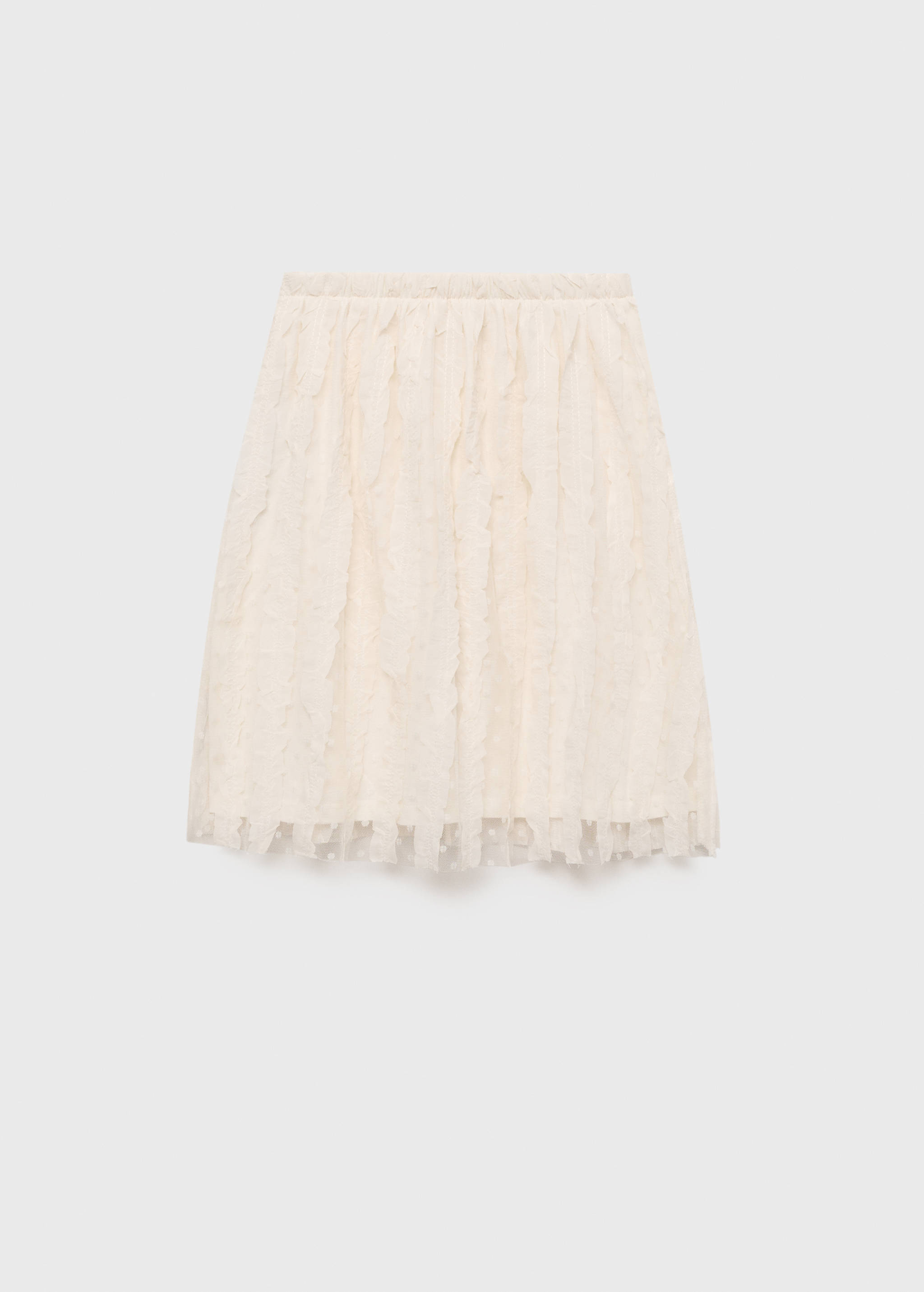 Contrast panels tulle skirt - Article without model