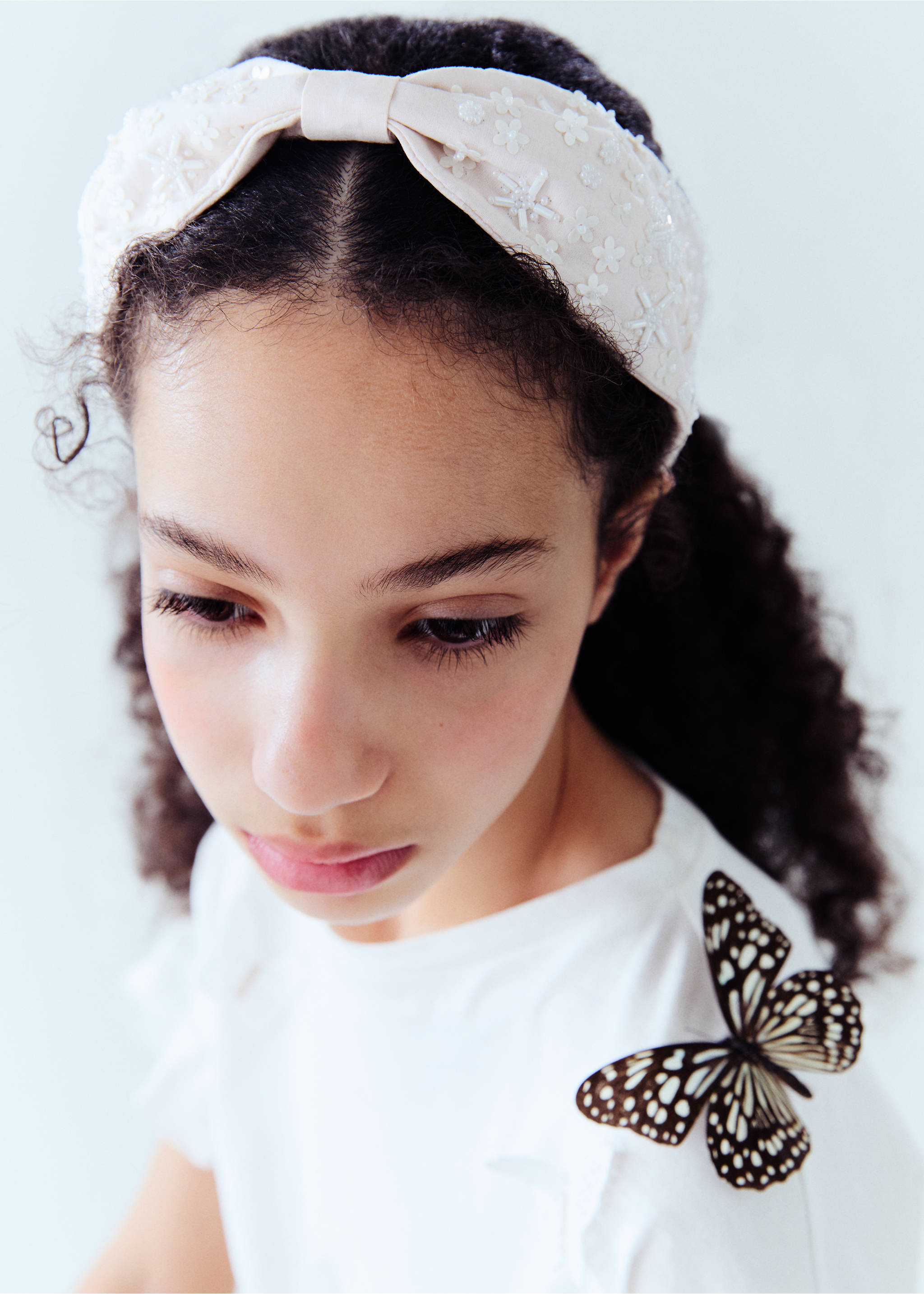 Faceted crystal hairband - Details of the article 5, Pale Pink. Ref: 87084402-00.
