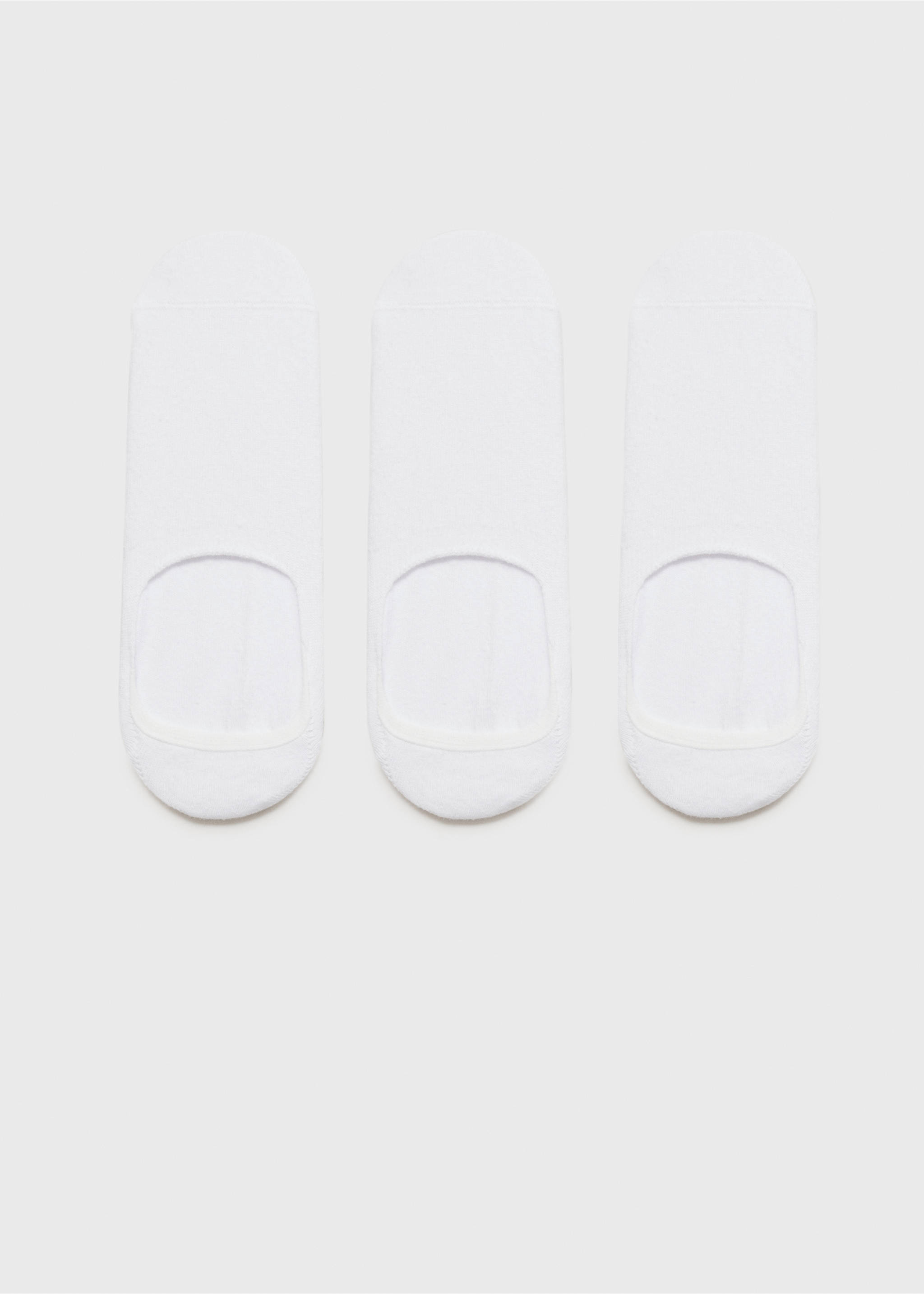 3-pack of invisible socks - Article without model, White. Ref: 87084404-00.