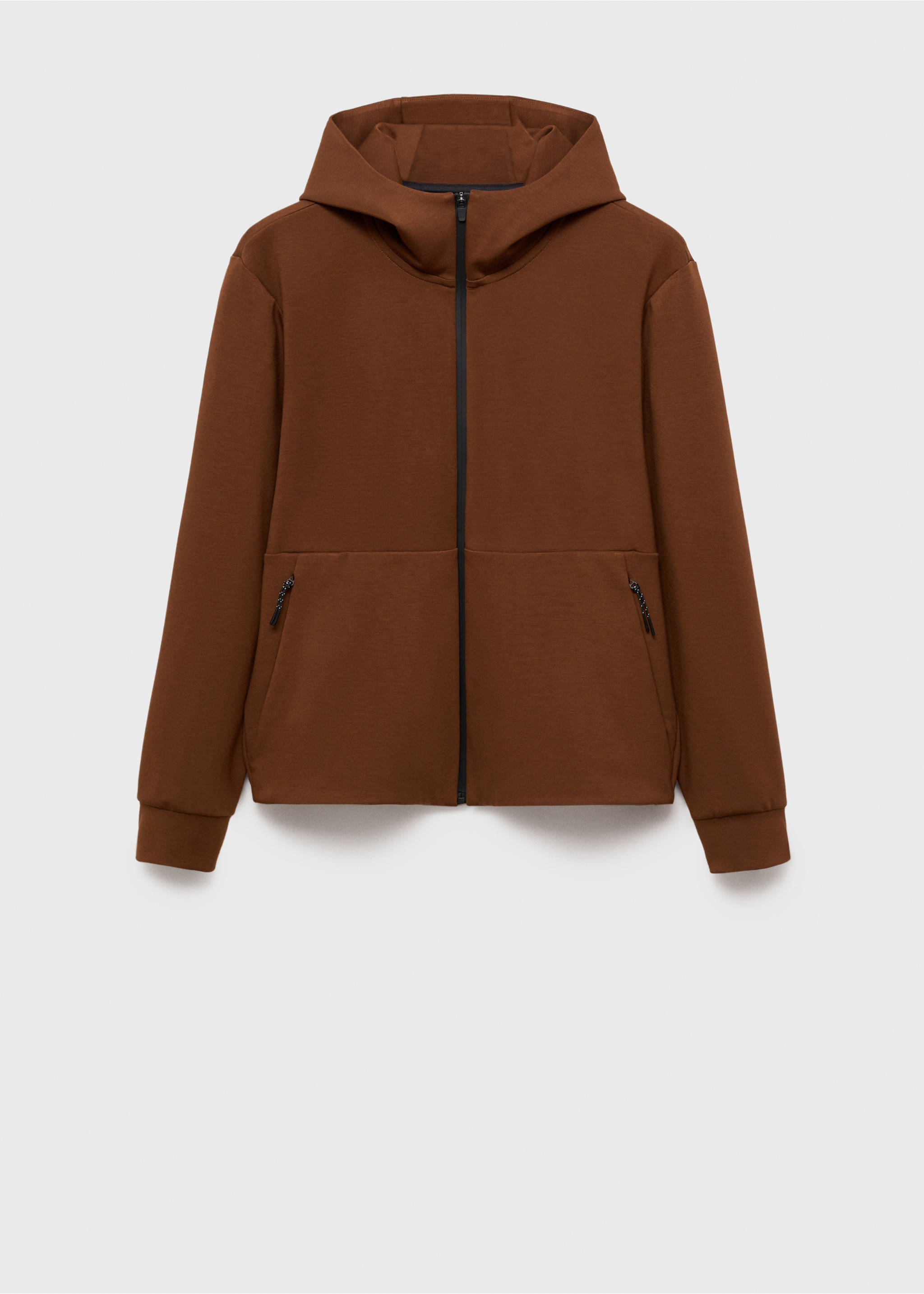 COOLMAX® hooded sweatshirt - Article without model, Burnt Orange. Ref: 87084405-00.