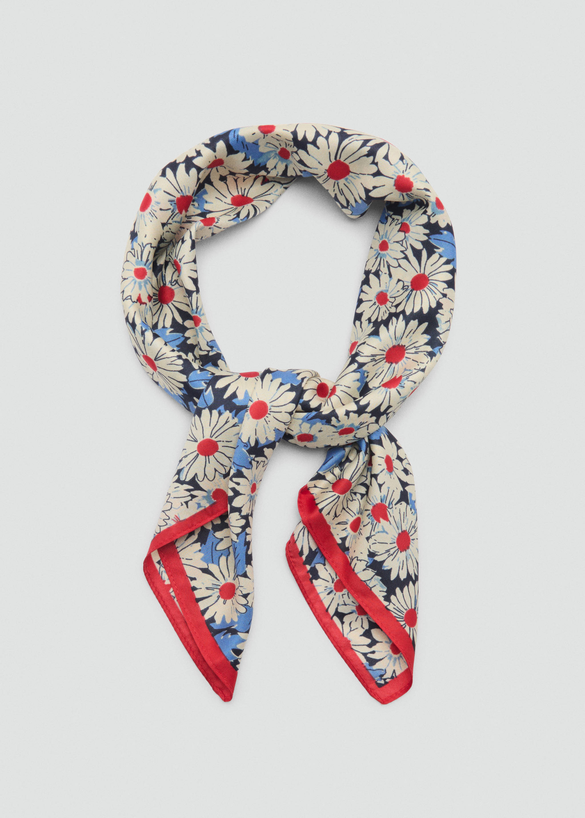 Floral print scarf - Details of the article 1