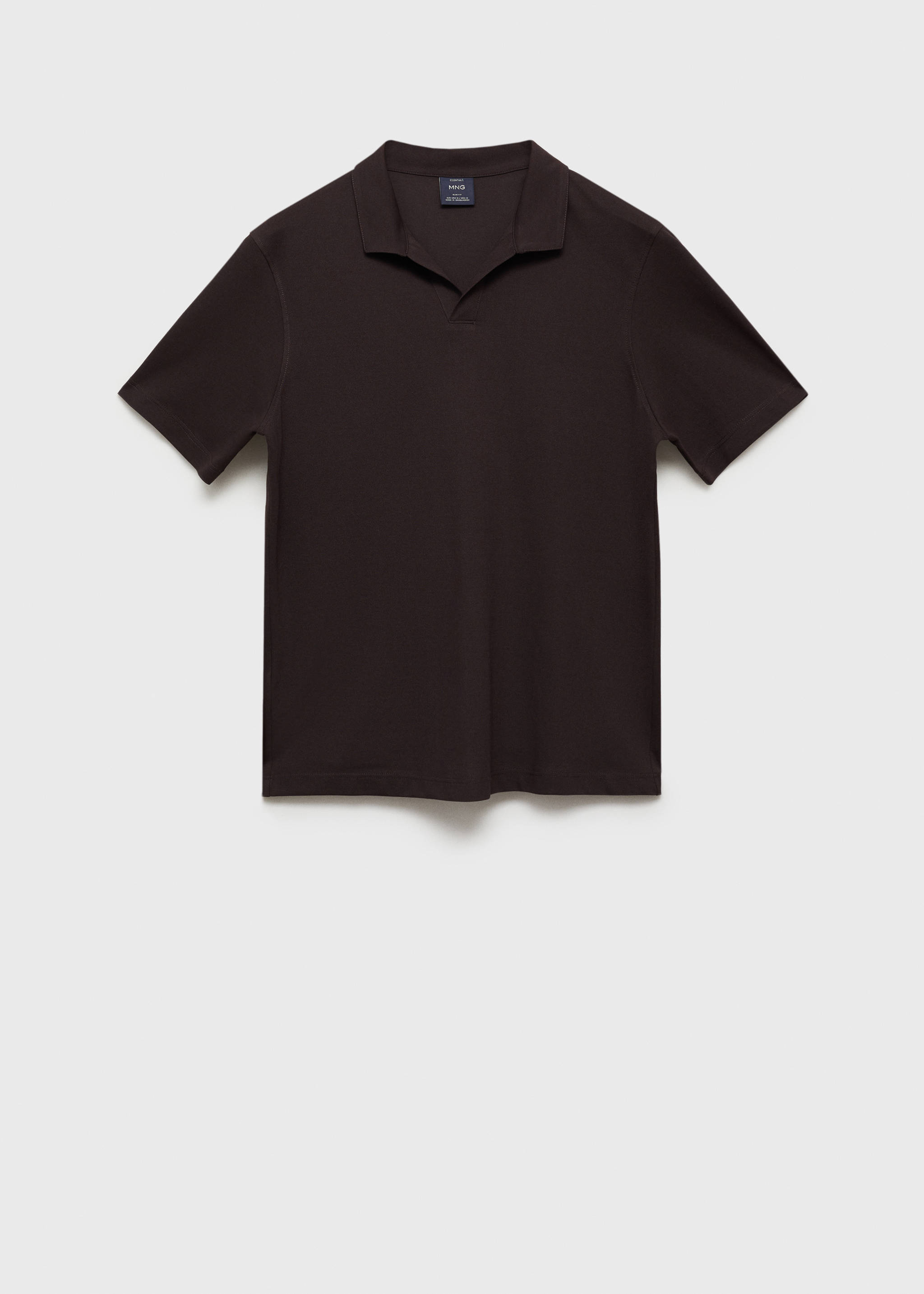 Slim-fit cotton-piqué polo shirt - Article without model