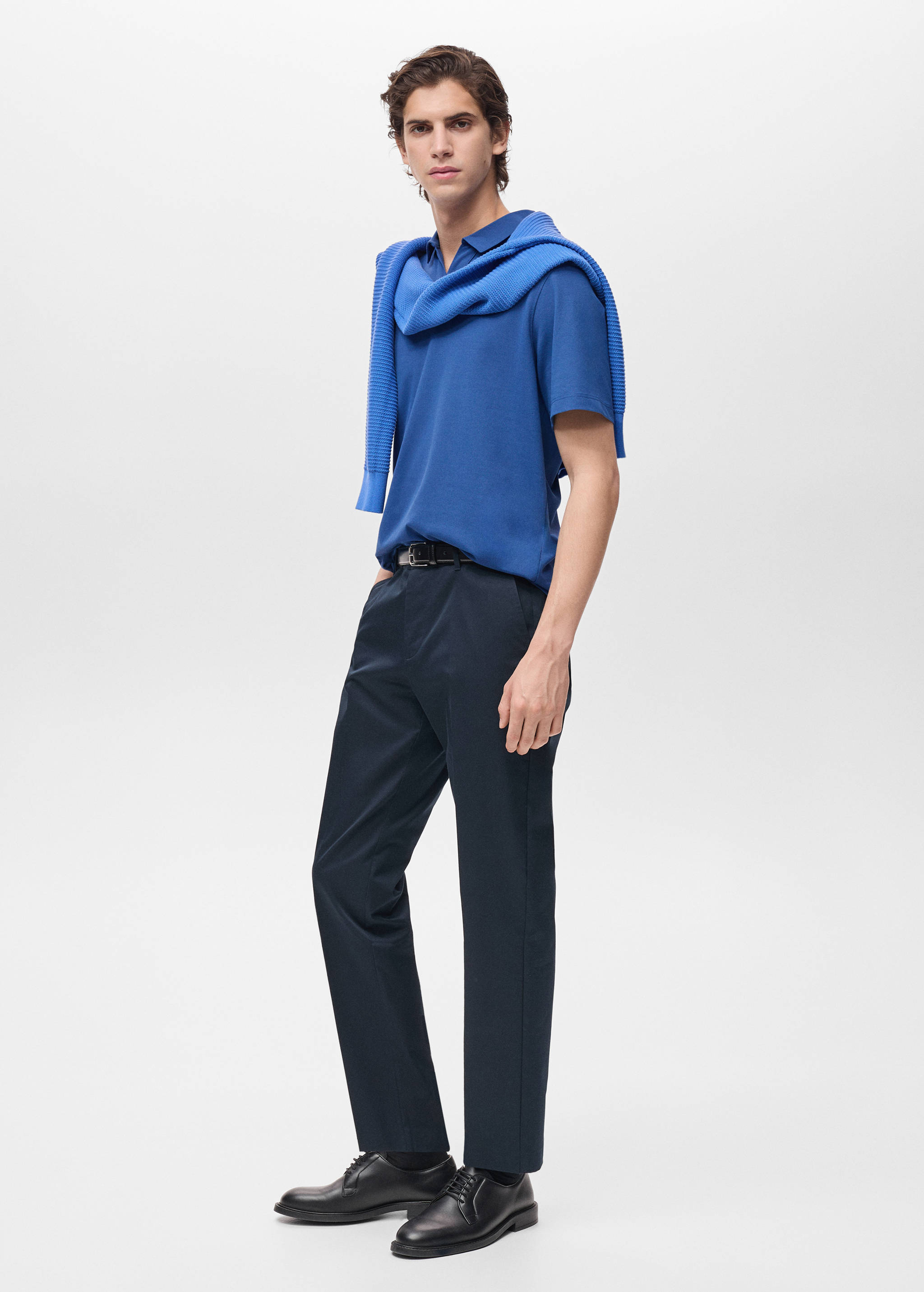 Slim-fit cotton-piqué polo shirt - Details of the article 2