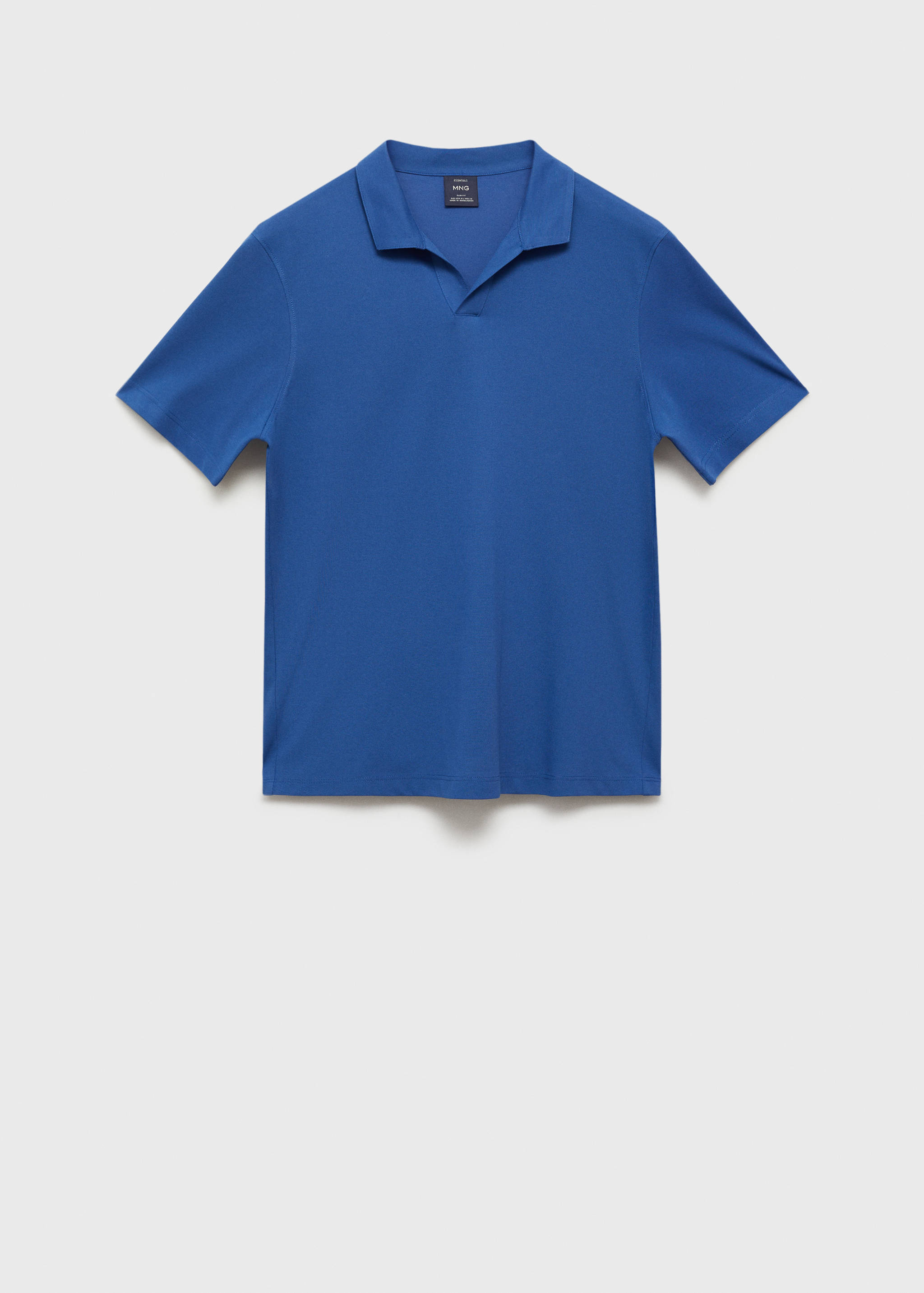 Slim-fit cotton-piqué polo shirt - Article without model