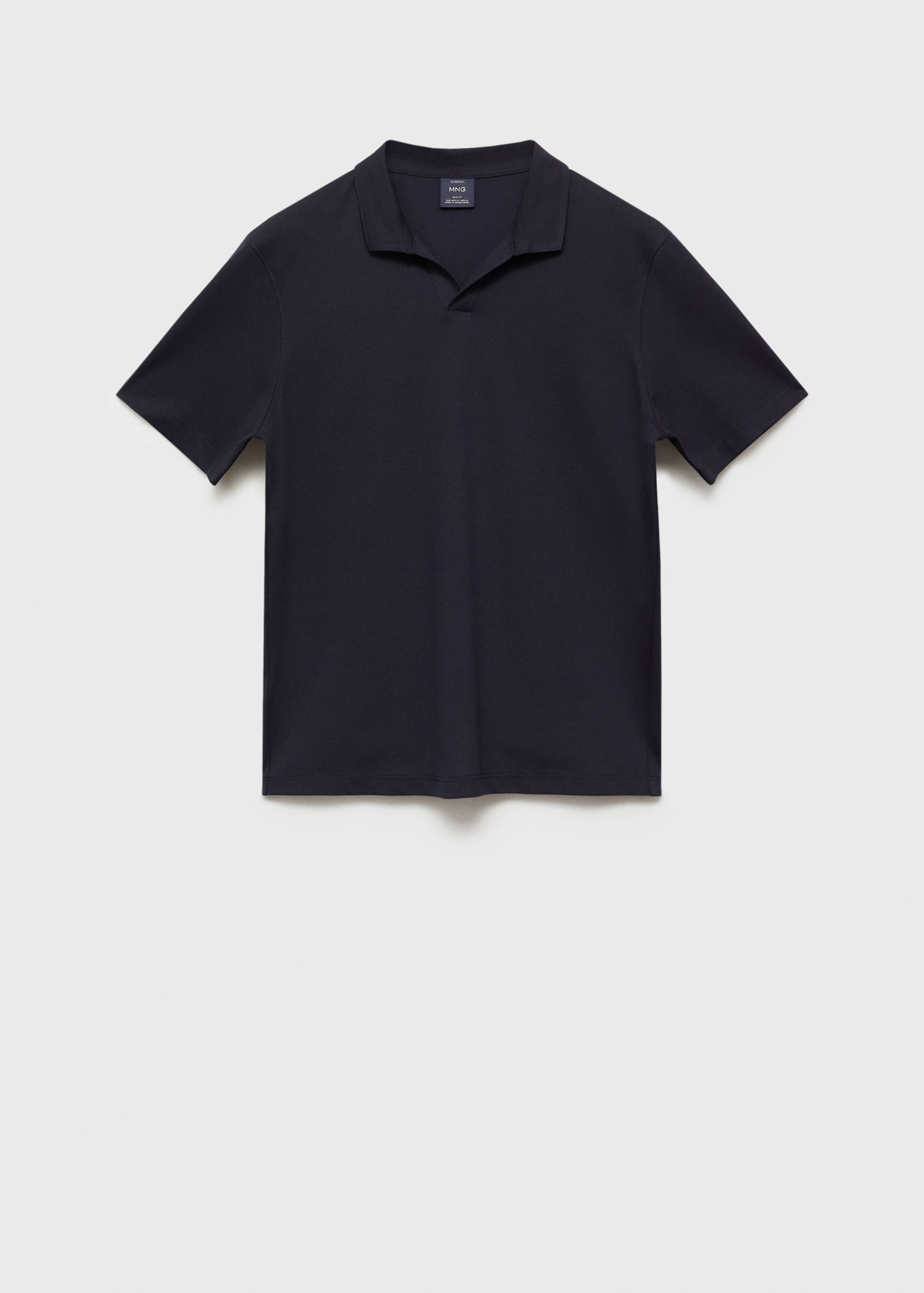 Slim-fit cotton-piqué polo shirt - Article without model