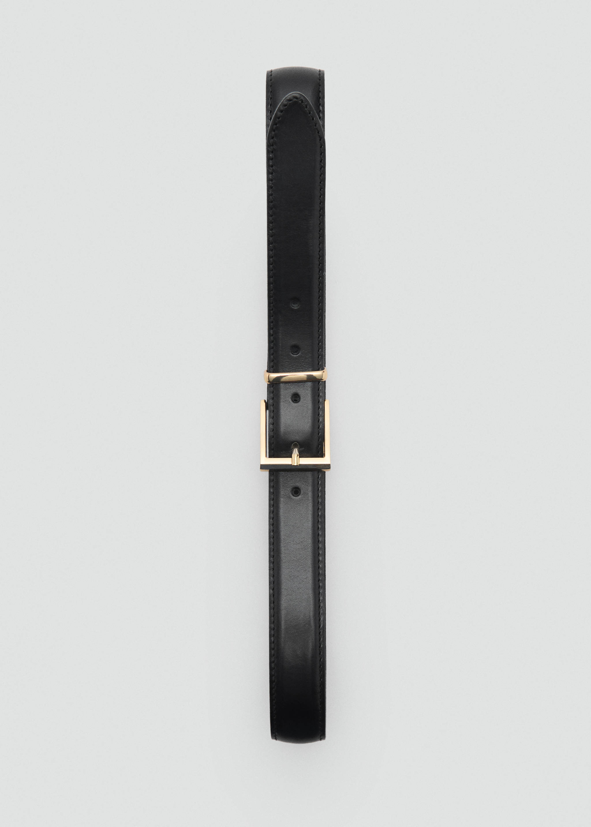 Leather belt with square buckle - Details of the article 2