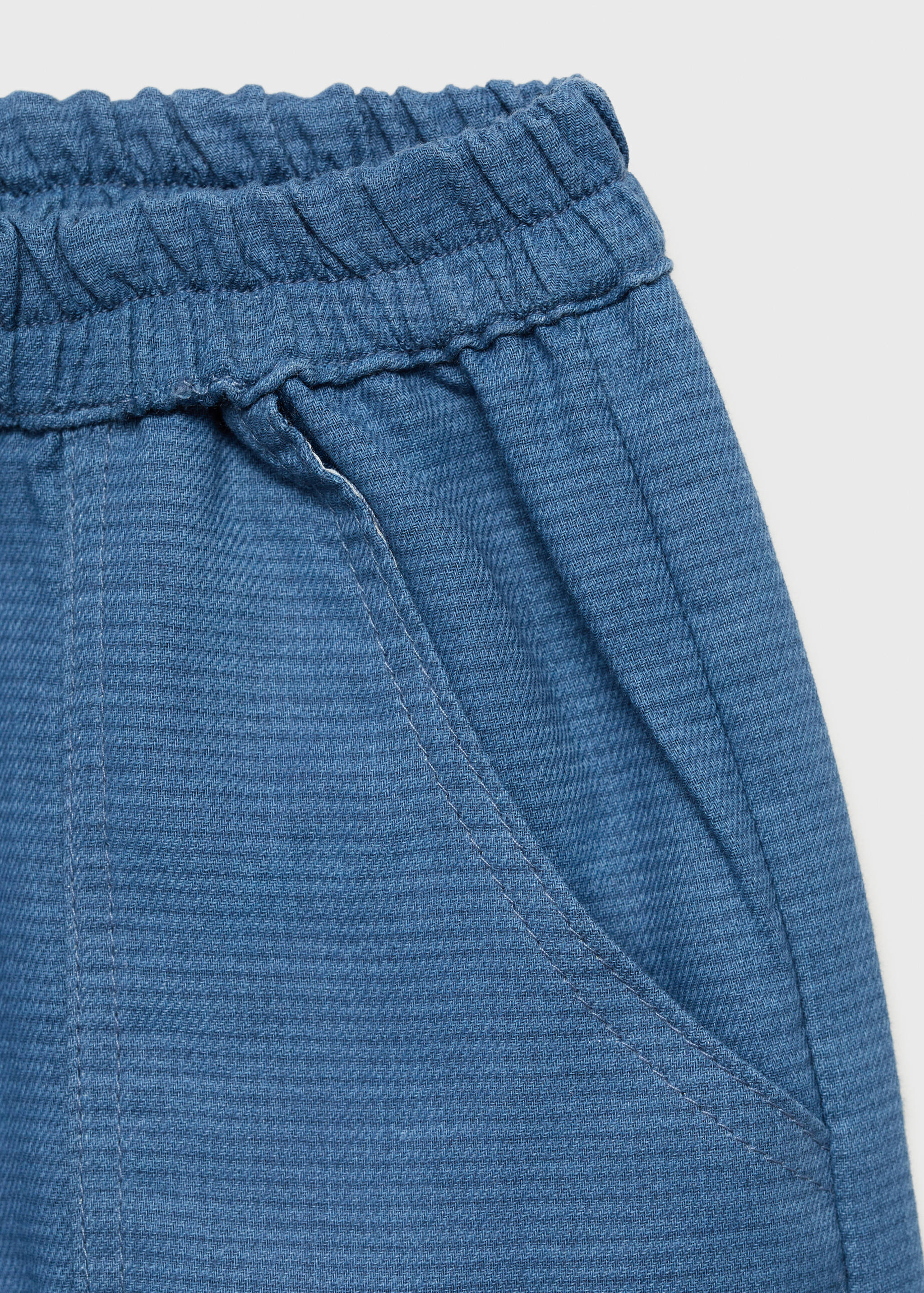 Textured cotton trousers - Details of the article 8