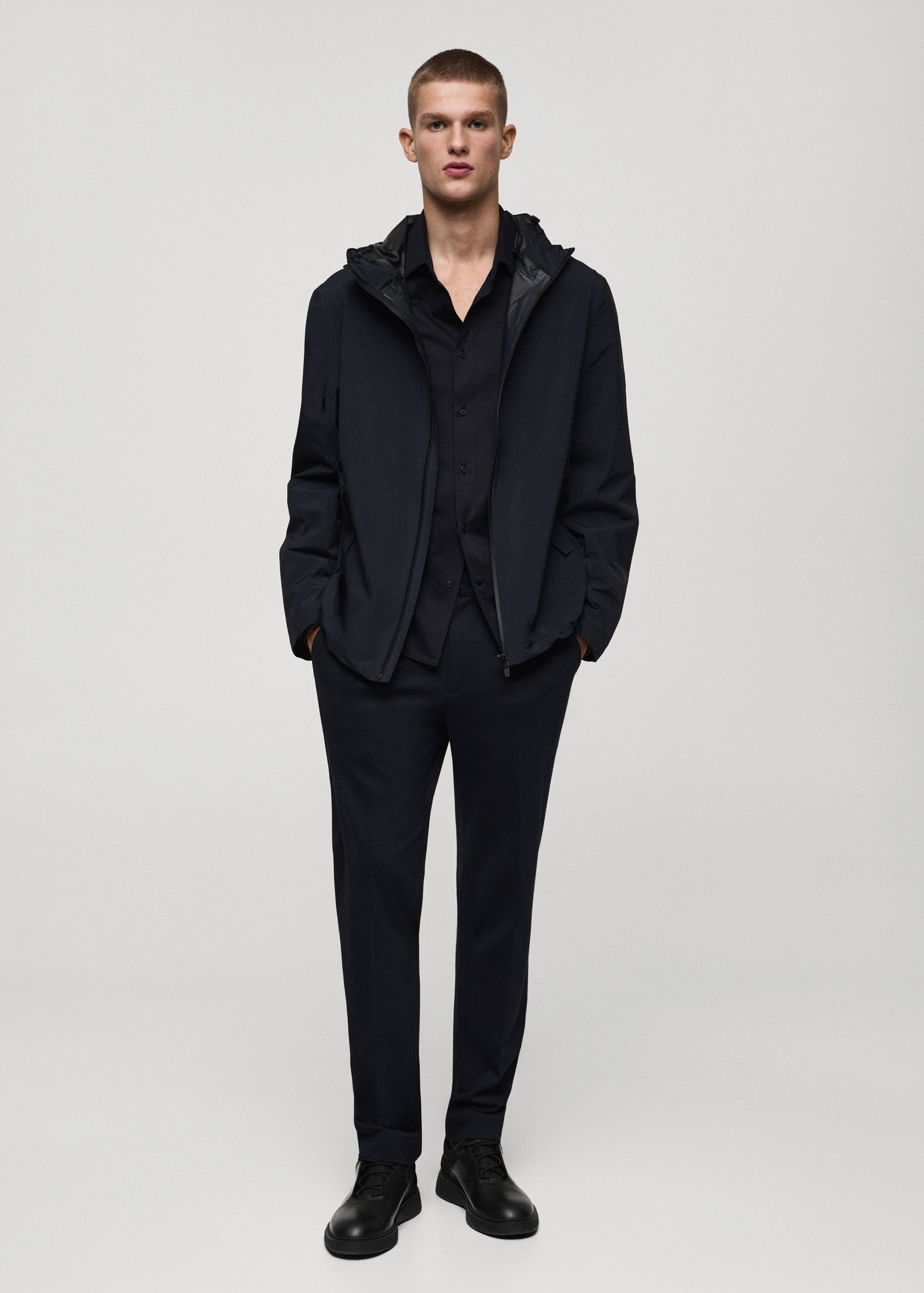 Zapato piel combinado Coolmax® - Plano general