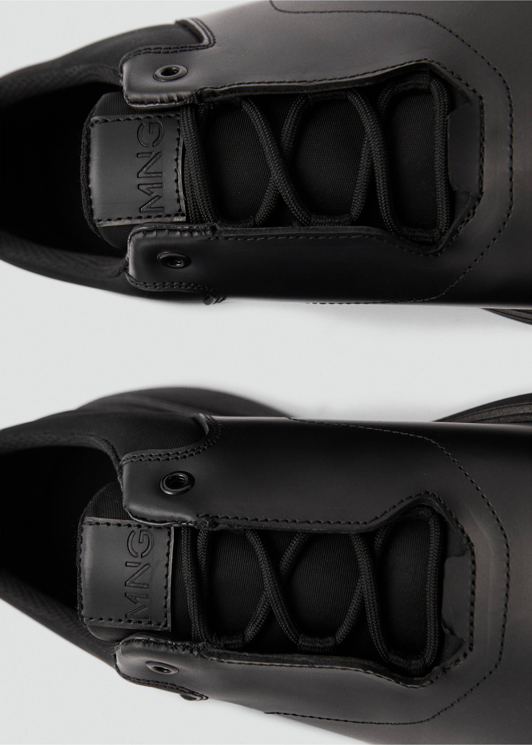 Coolmax® combined leather shoes - Details of the article 3, Black. Ref: 87084422-00.