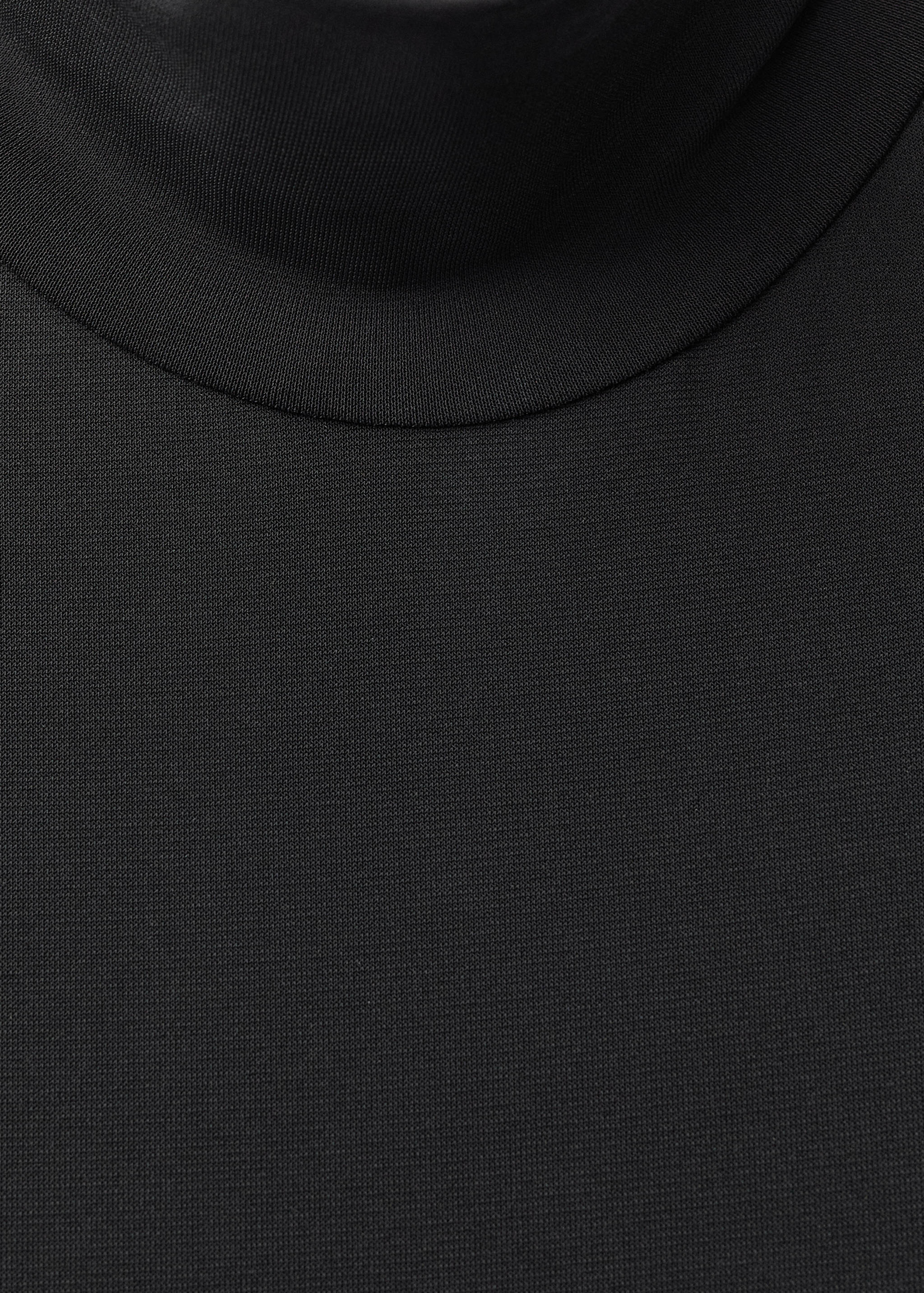 Turtleneck flared knitted dress - Details of the article 0