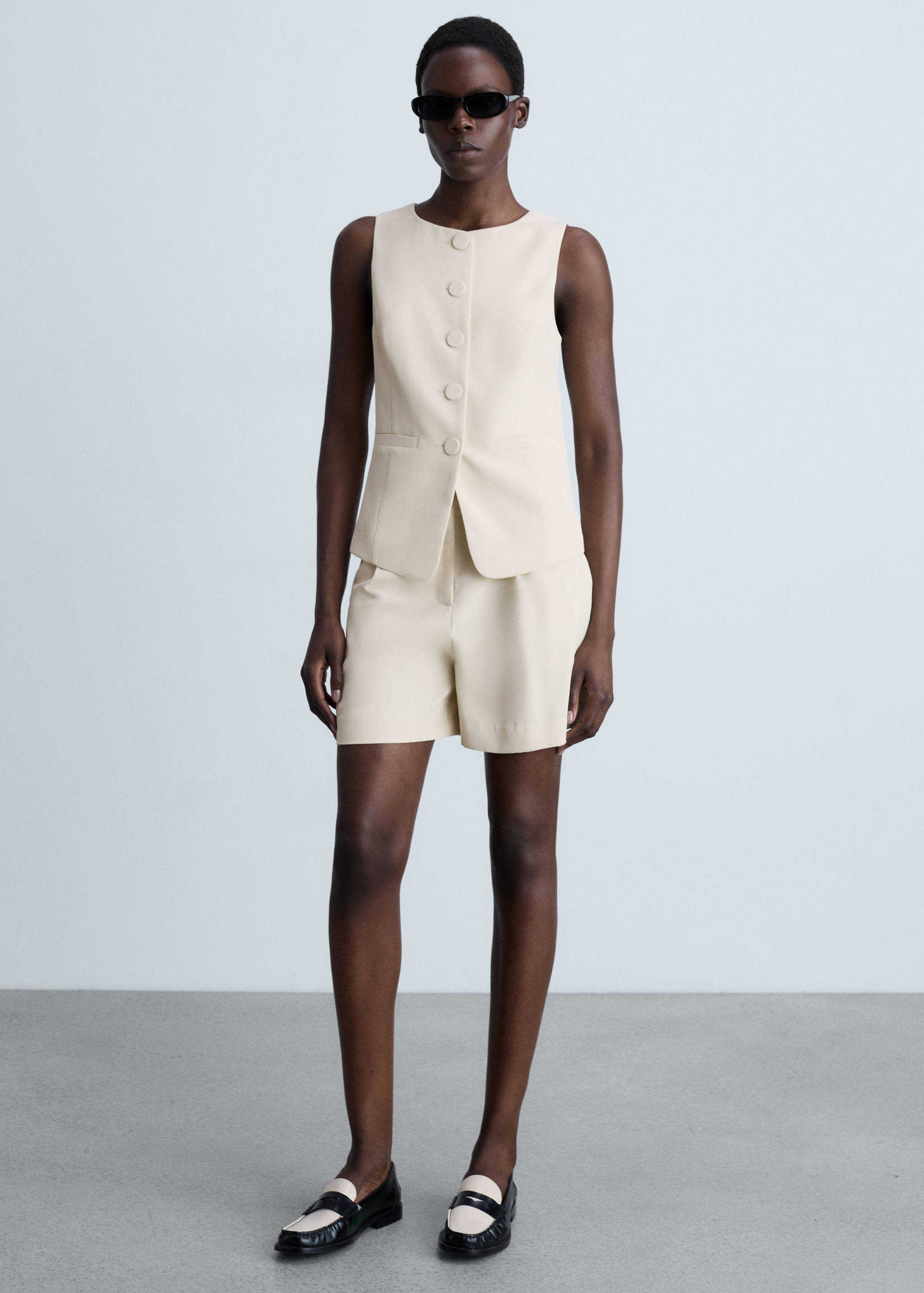Shorts traje tiro alto - Plano general