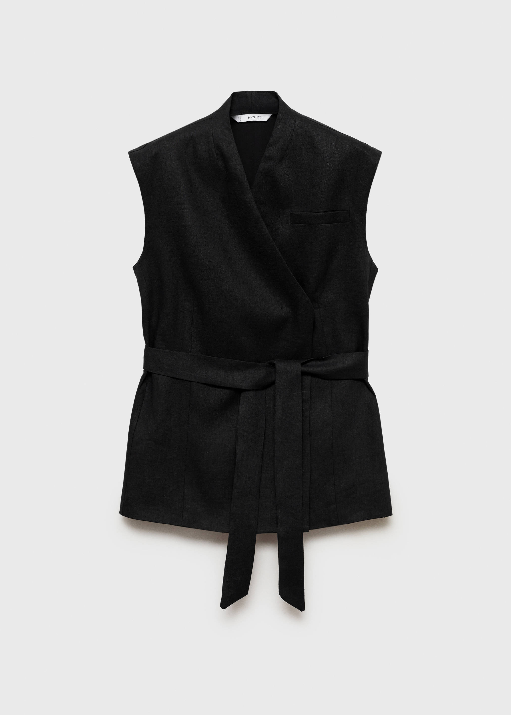 Linen vest with belt - Article without model