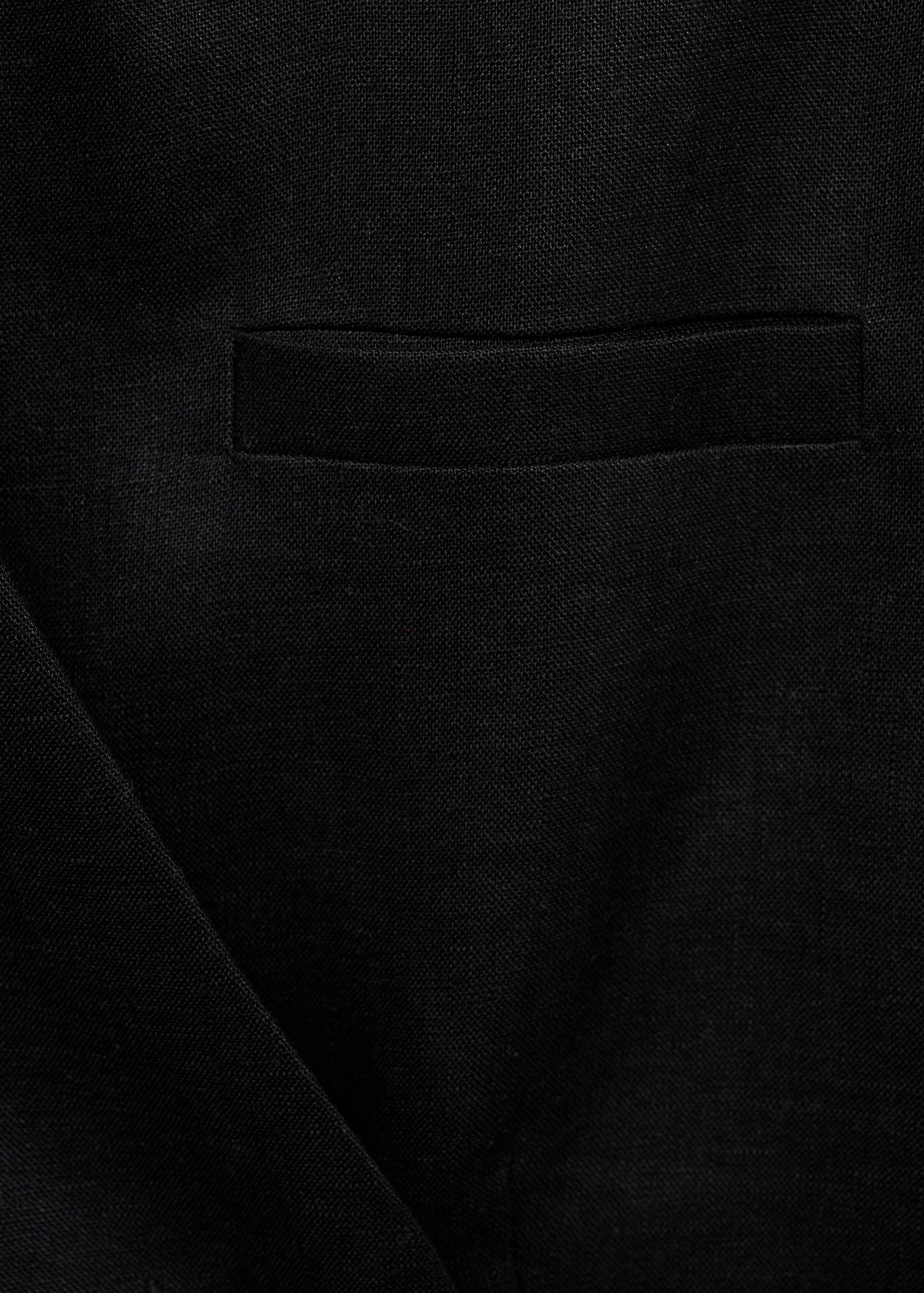 Linen vest with belt - Details of the article 0