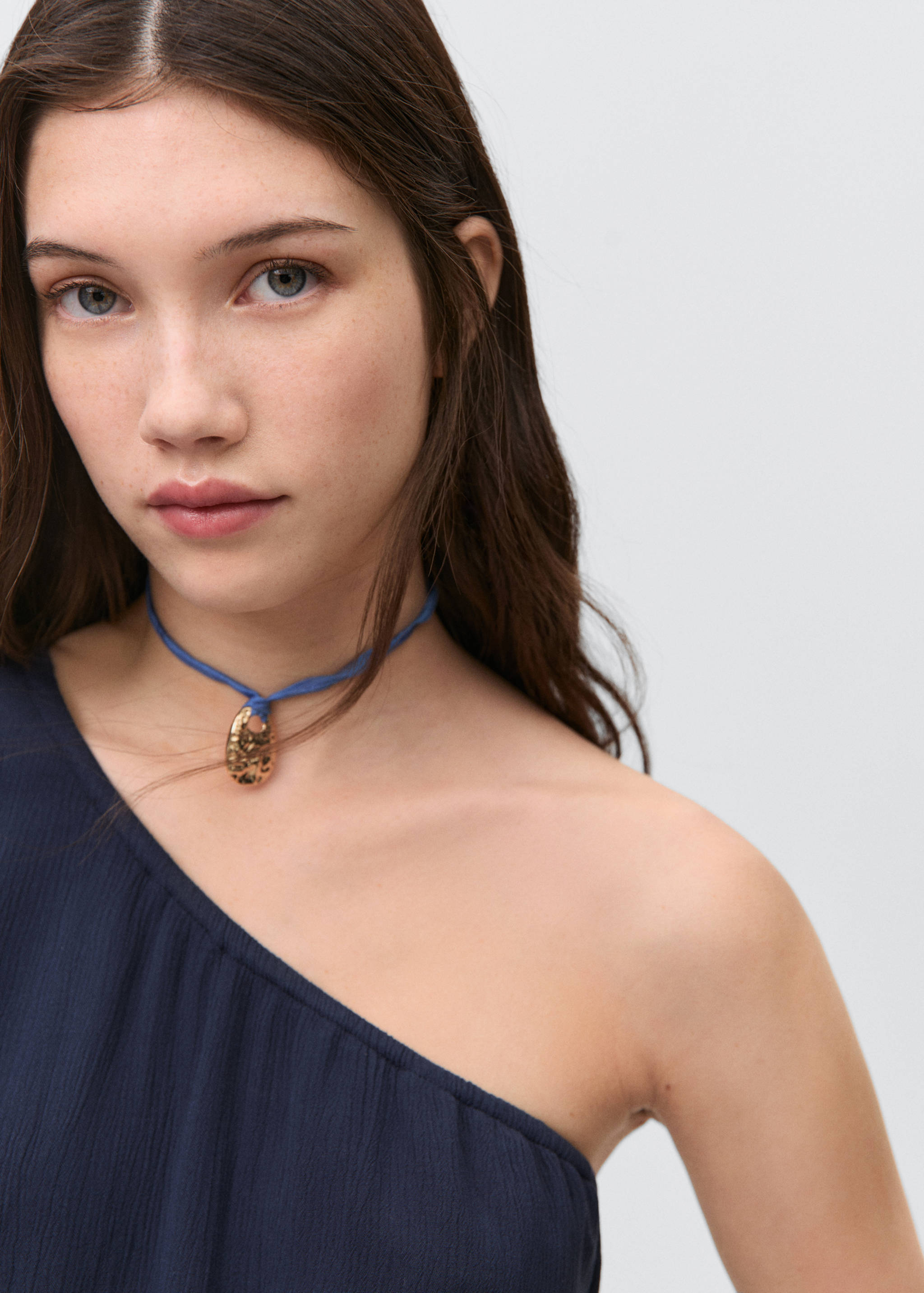 Vestido asimétrico fruncido - Detalle del artículo 1