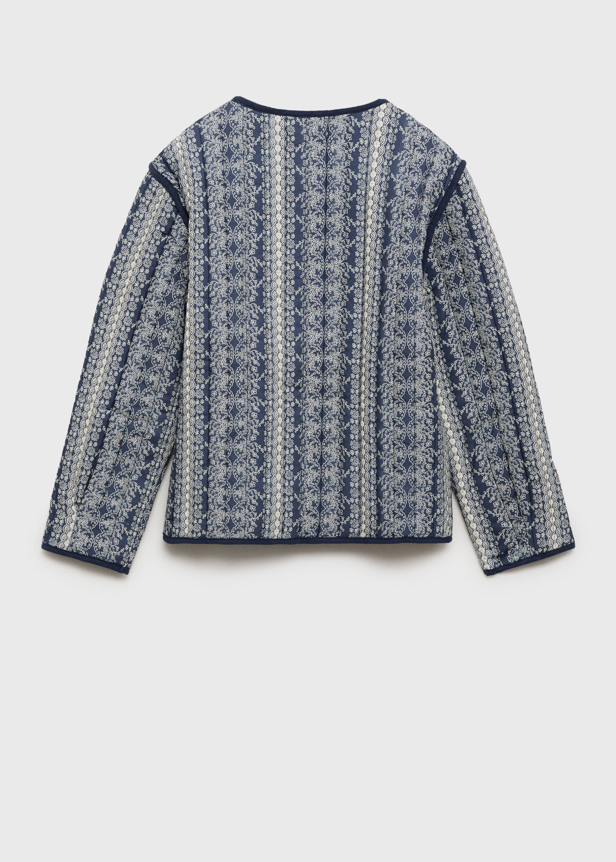 Gemusterte Steppjacke - Rückseite des Artikels