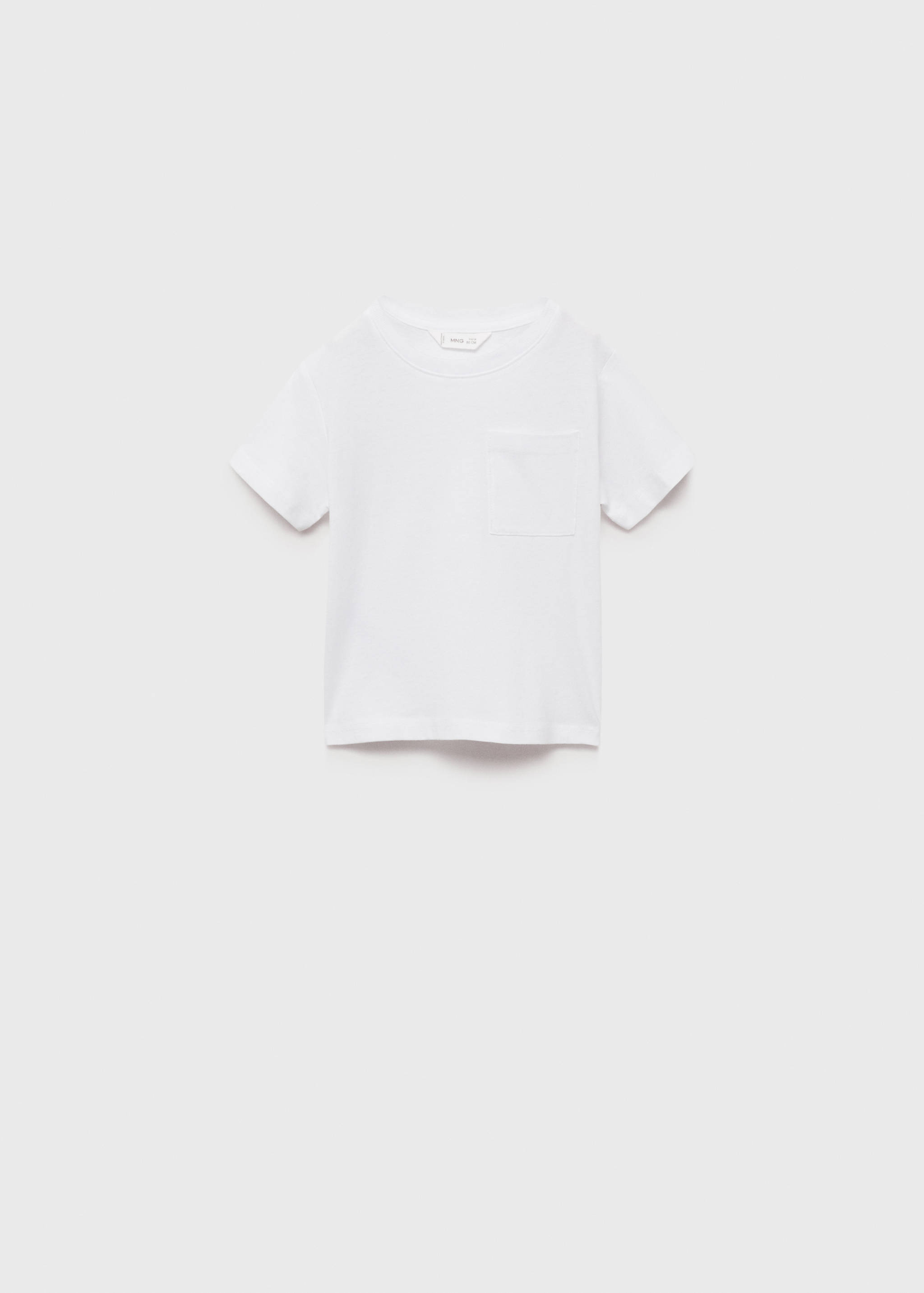 Baumwoll-T-Shirt mit Tasche - Artikel ohne Model