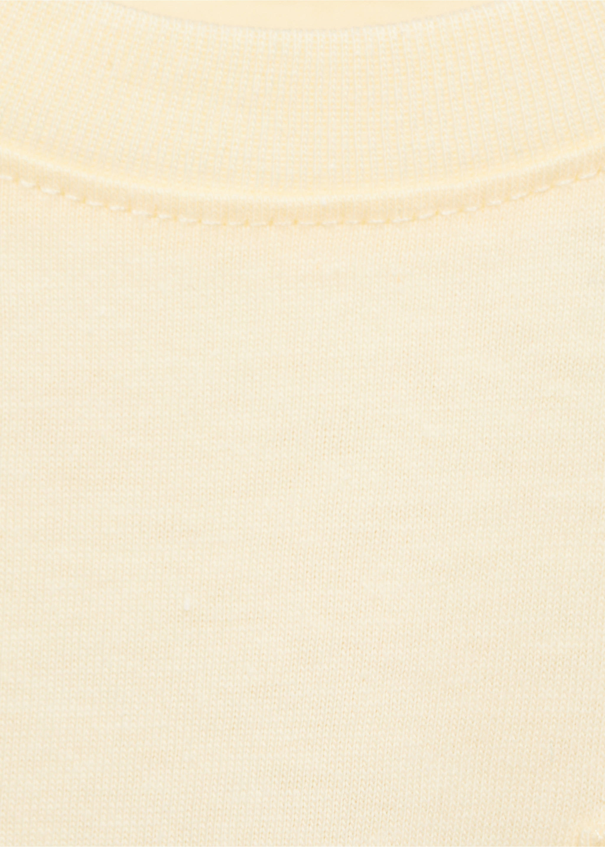 Pocket cotton T-shirt - Details of the article 0, Pastel Yellow. Ref: 87084794-00.