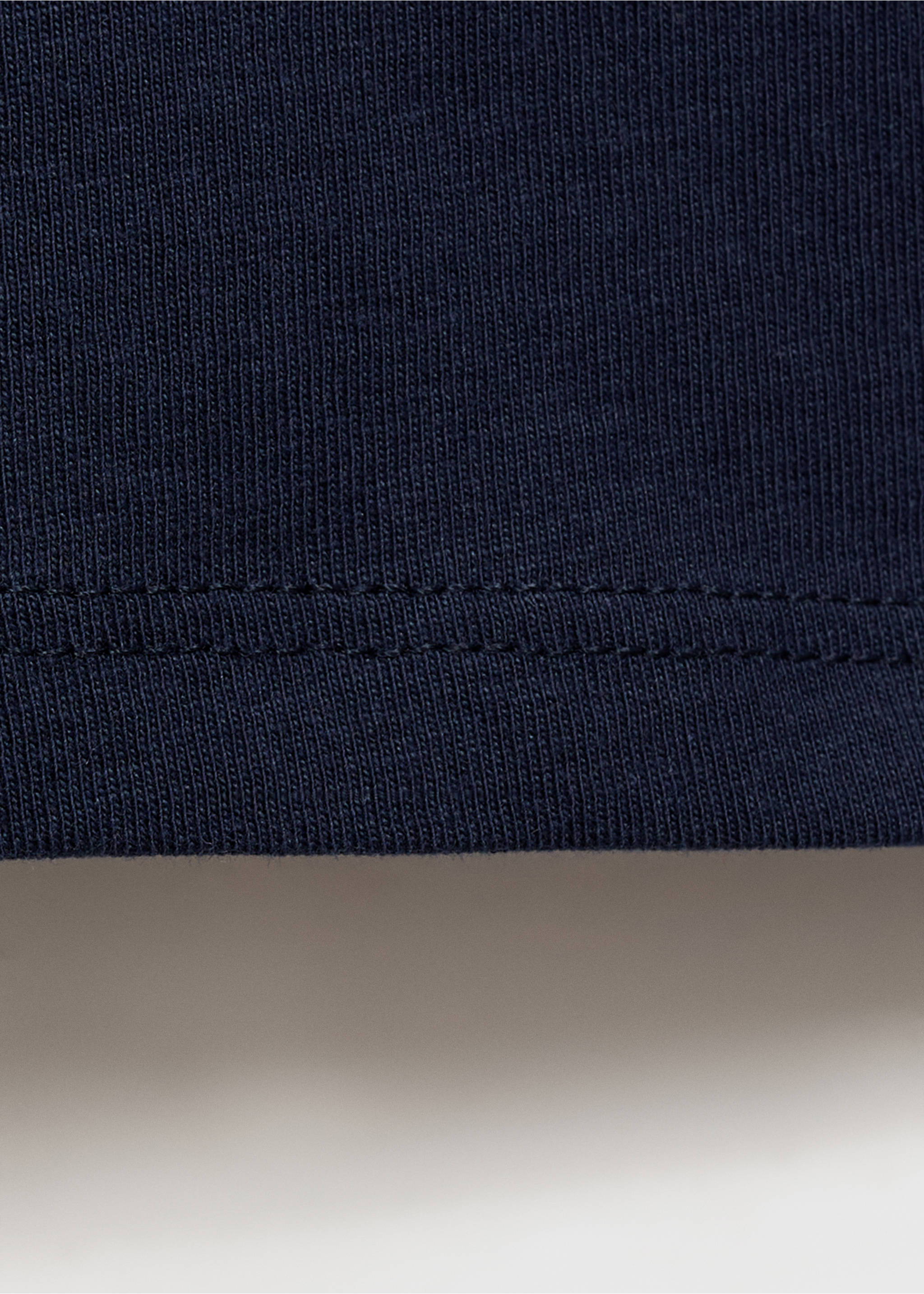Pocket cotton T-shirt - Details of the article 0, Dark Navy. Ref: 87084794-00.