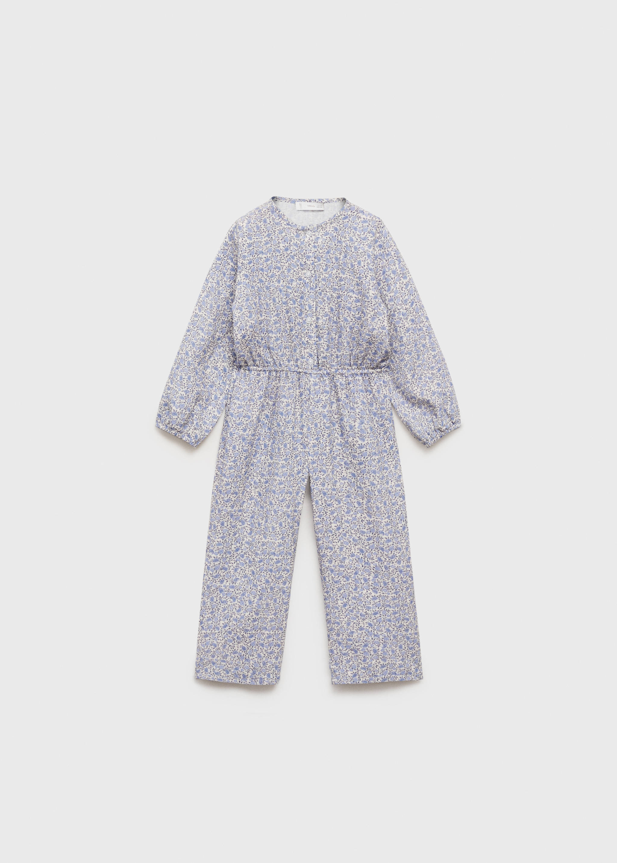 Floral-print cotton jumpsuit - Article without model