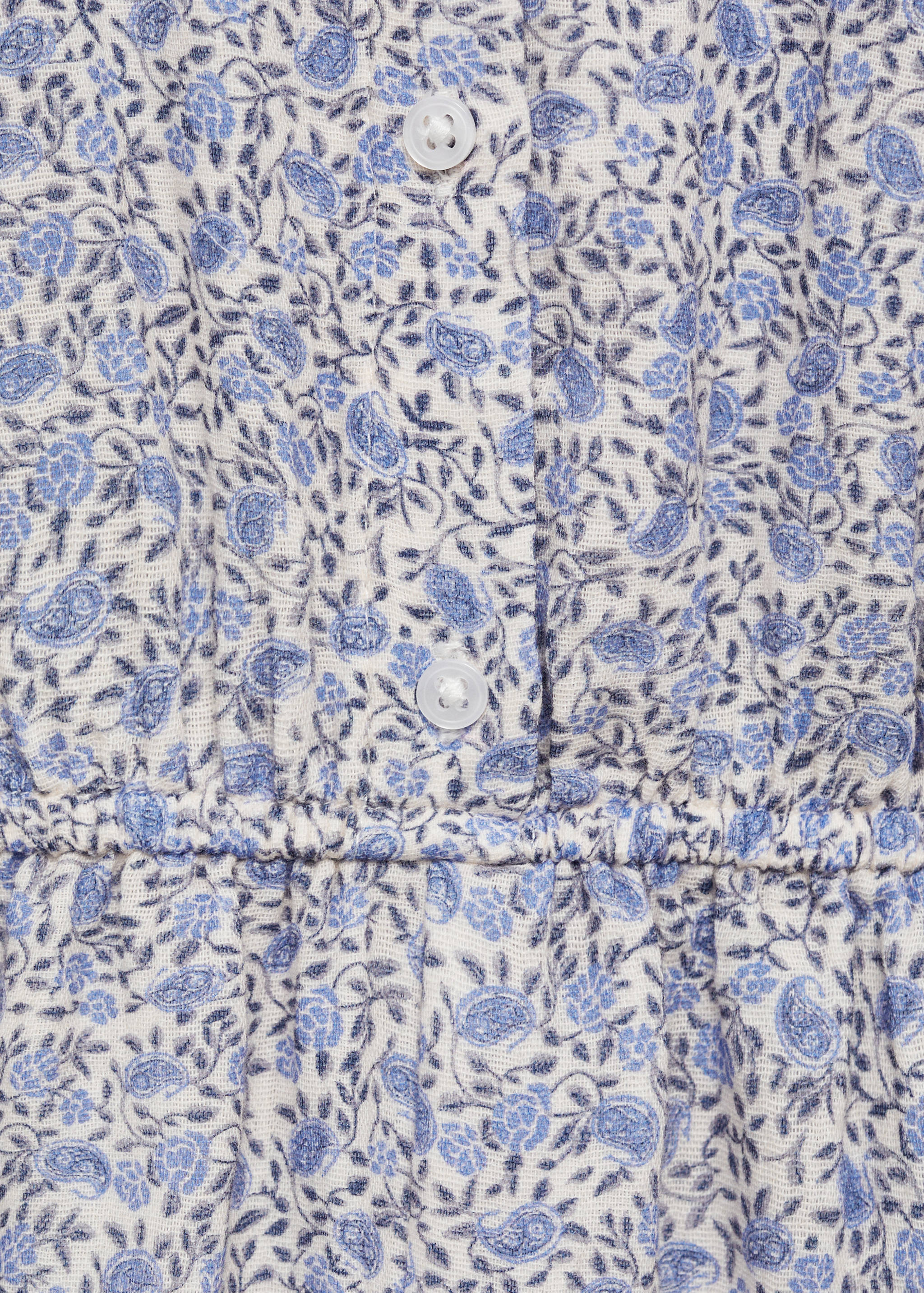 Floral-print cotton jumpsuit - Details of the article 8