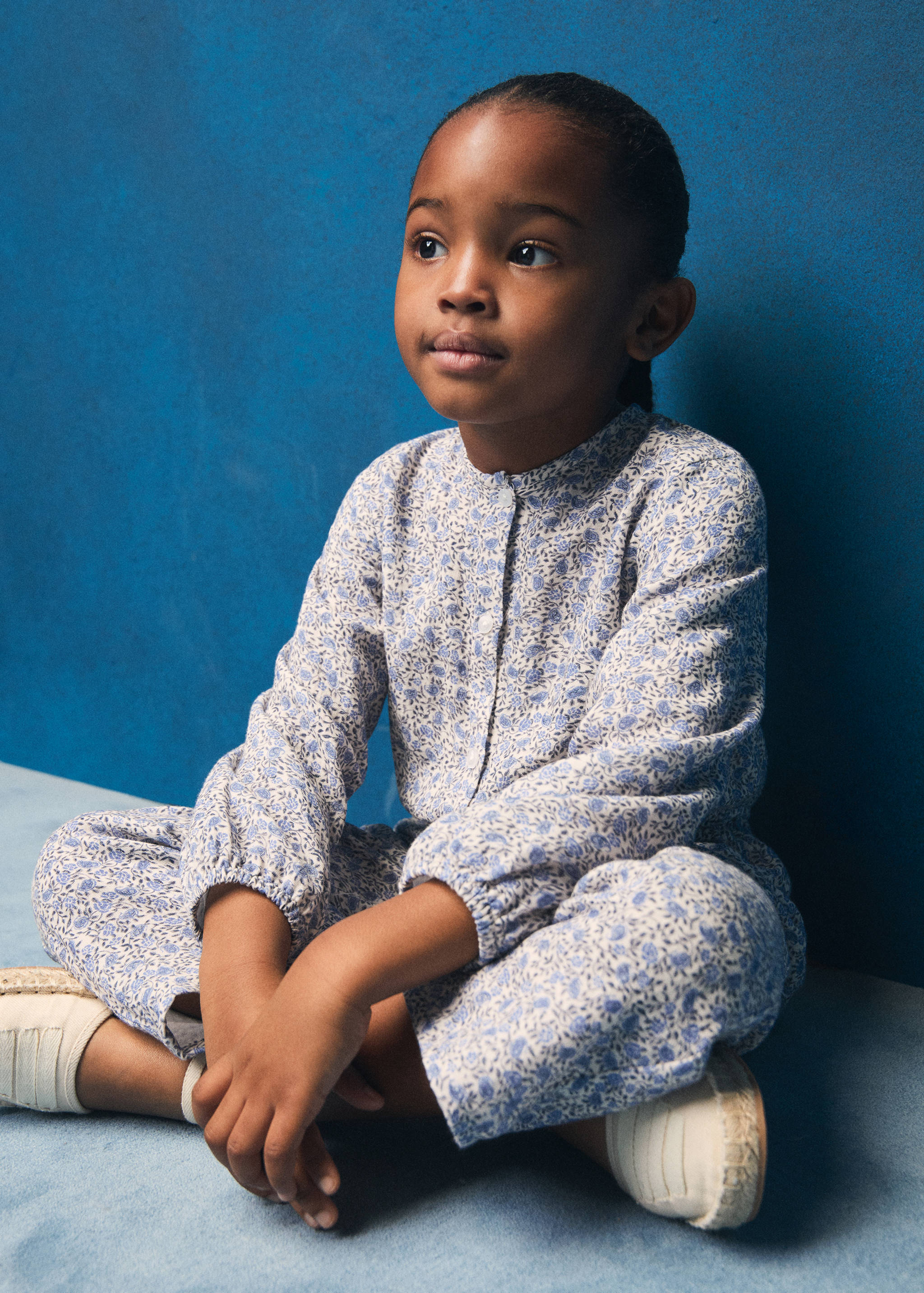 Floral-print cotton jumpsuit - Details of the article 5