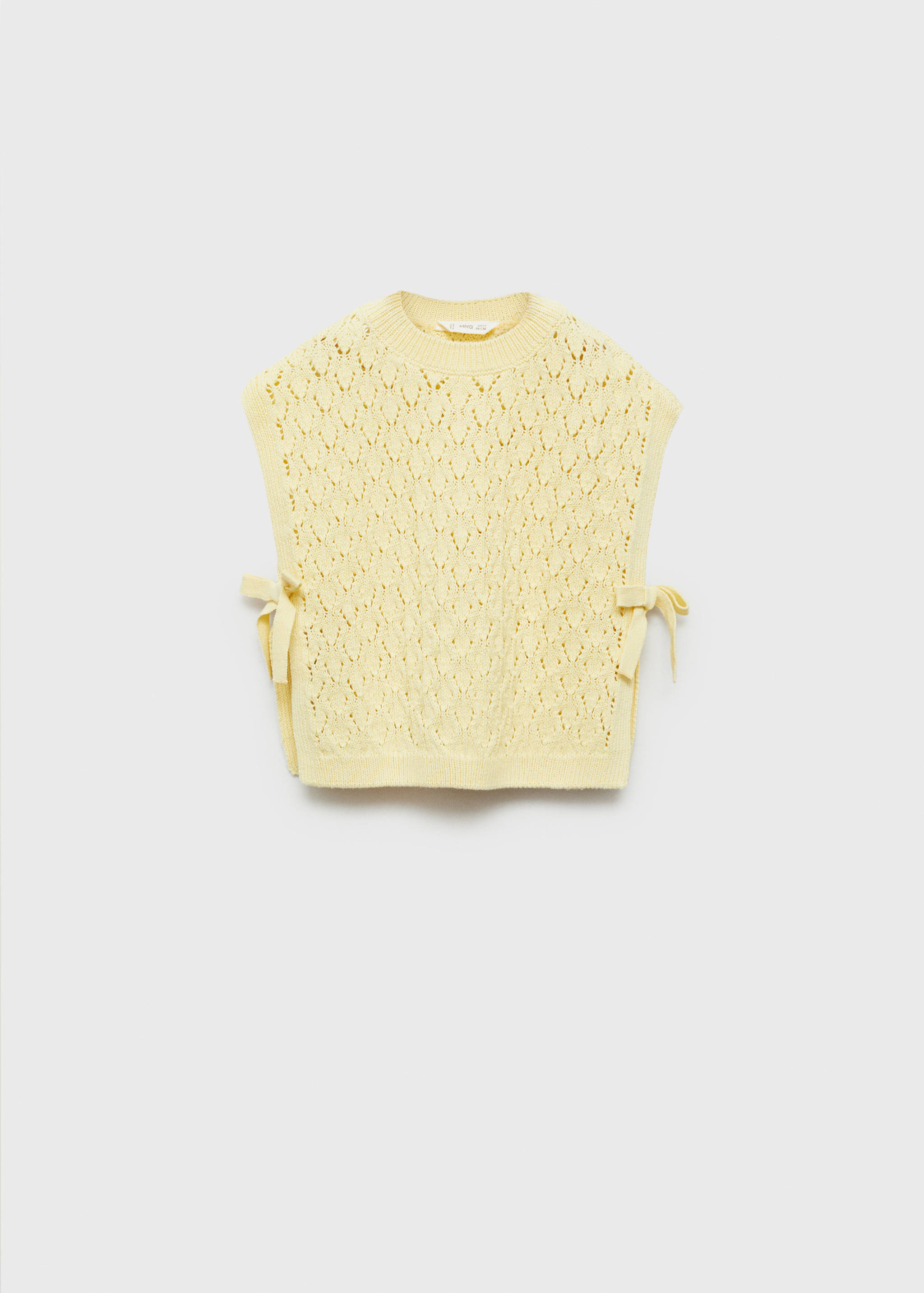 Knitted vest with lace details - Article without model