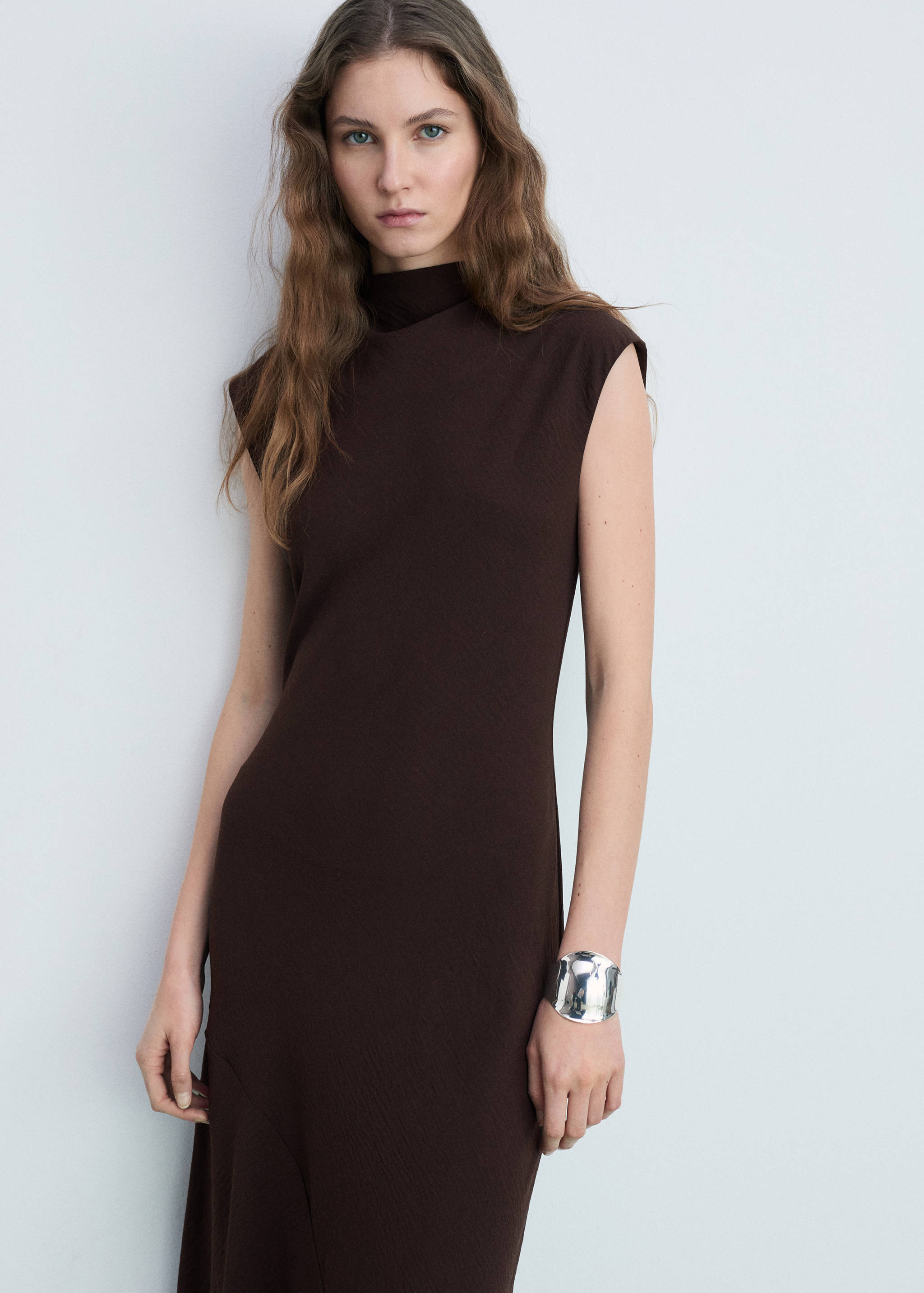 Textured asymmetrical dress - Medium plane