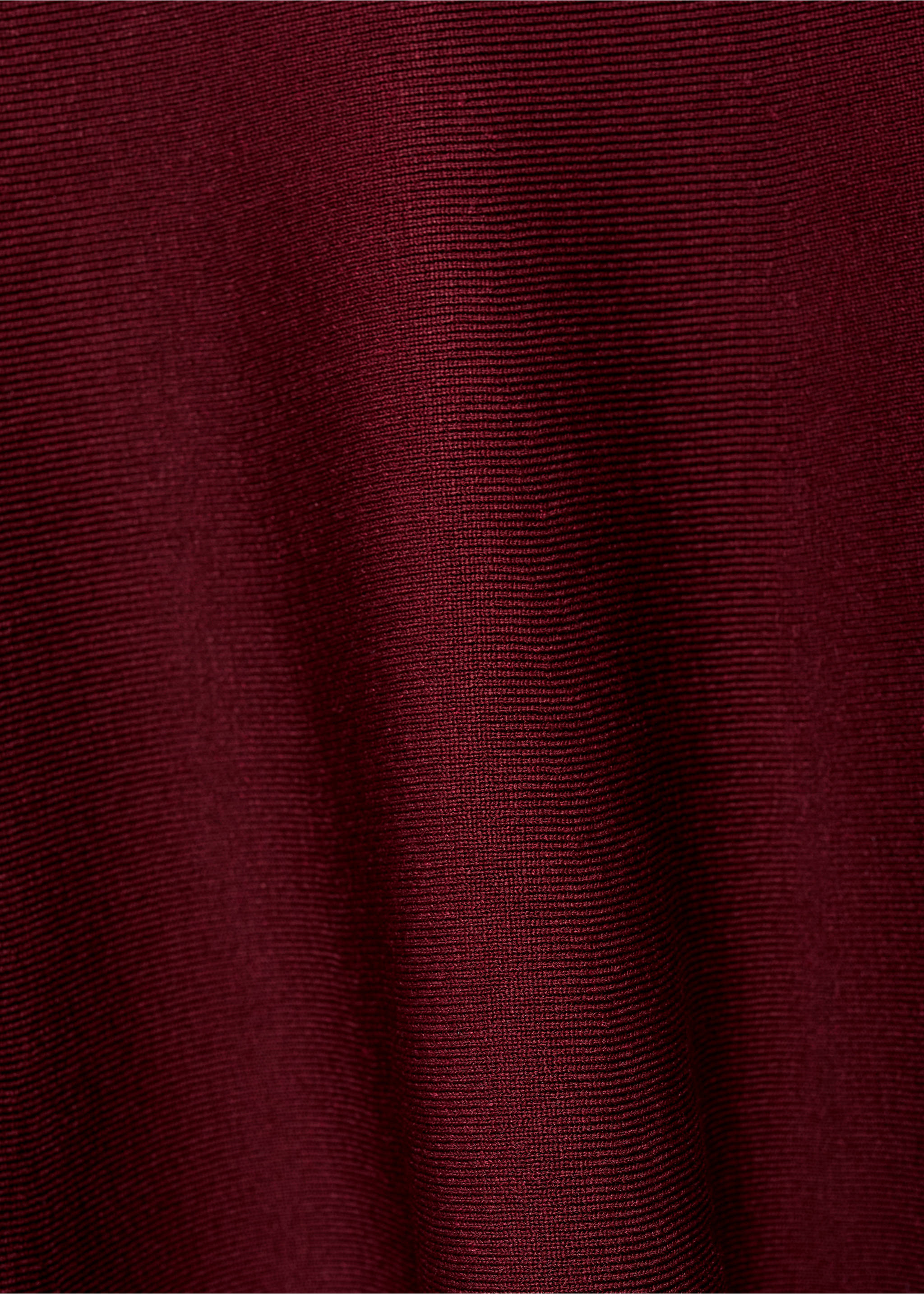 Vestito corto maglia peplum - Dettaglio dell'articolo 0, Granato. Ref: 87084812-00.