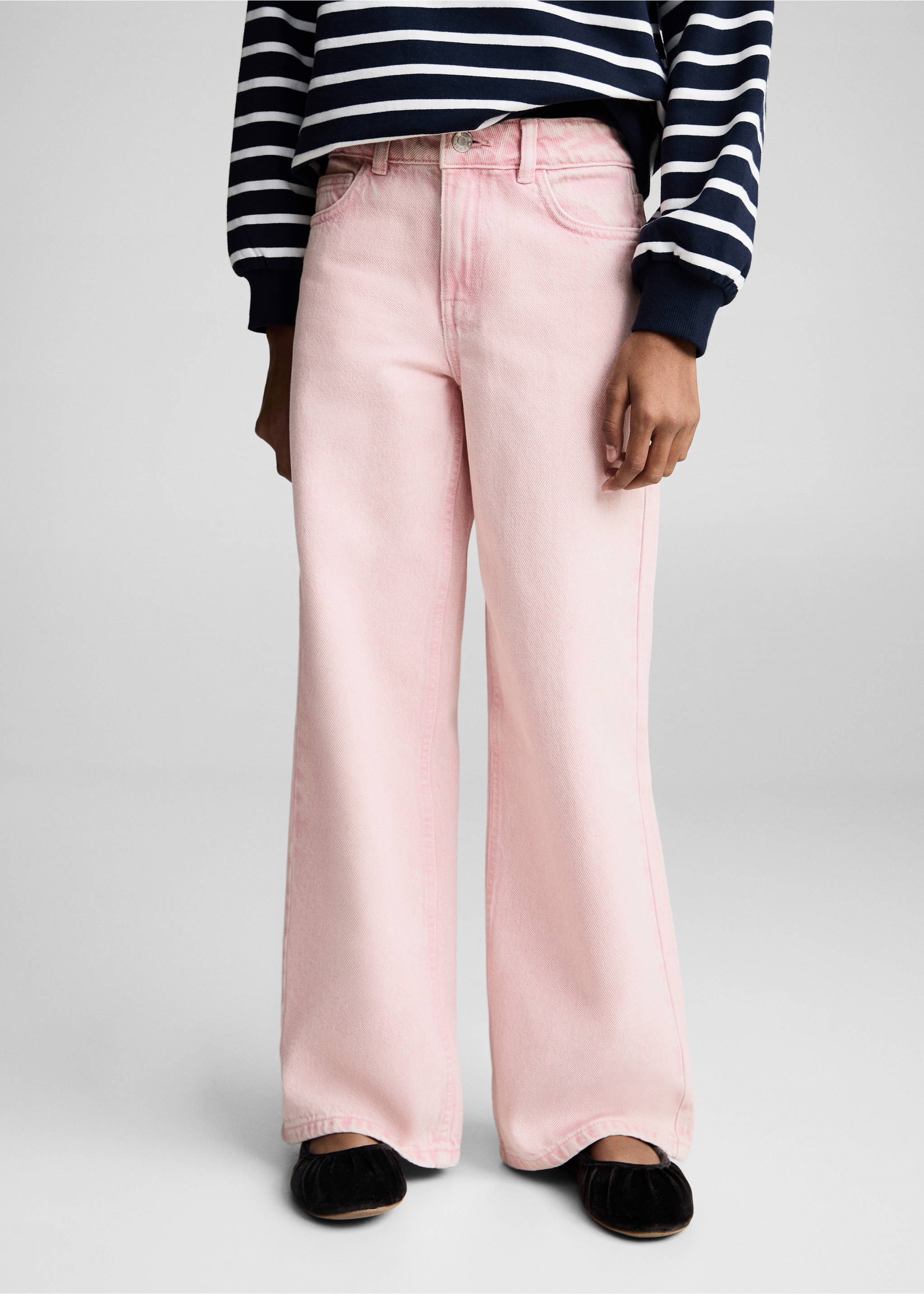 Jeans wide leg - Details of the article 6, Pink. Ref: 87085138-00.